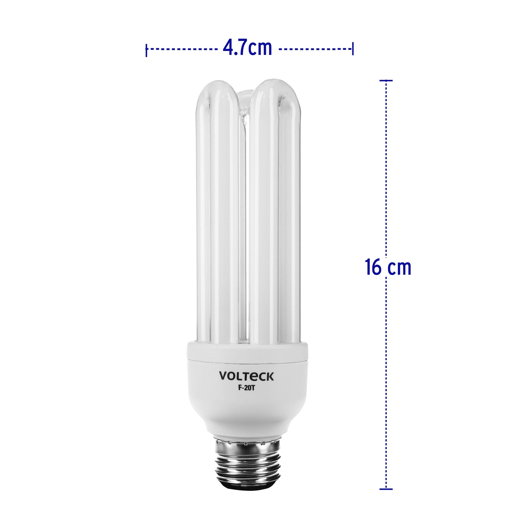 Lámpara triple T4 20 W luz de día en blíster, Volteck