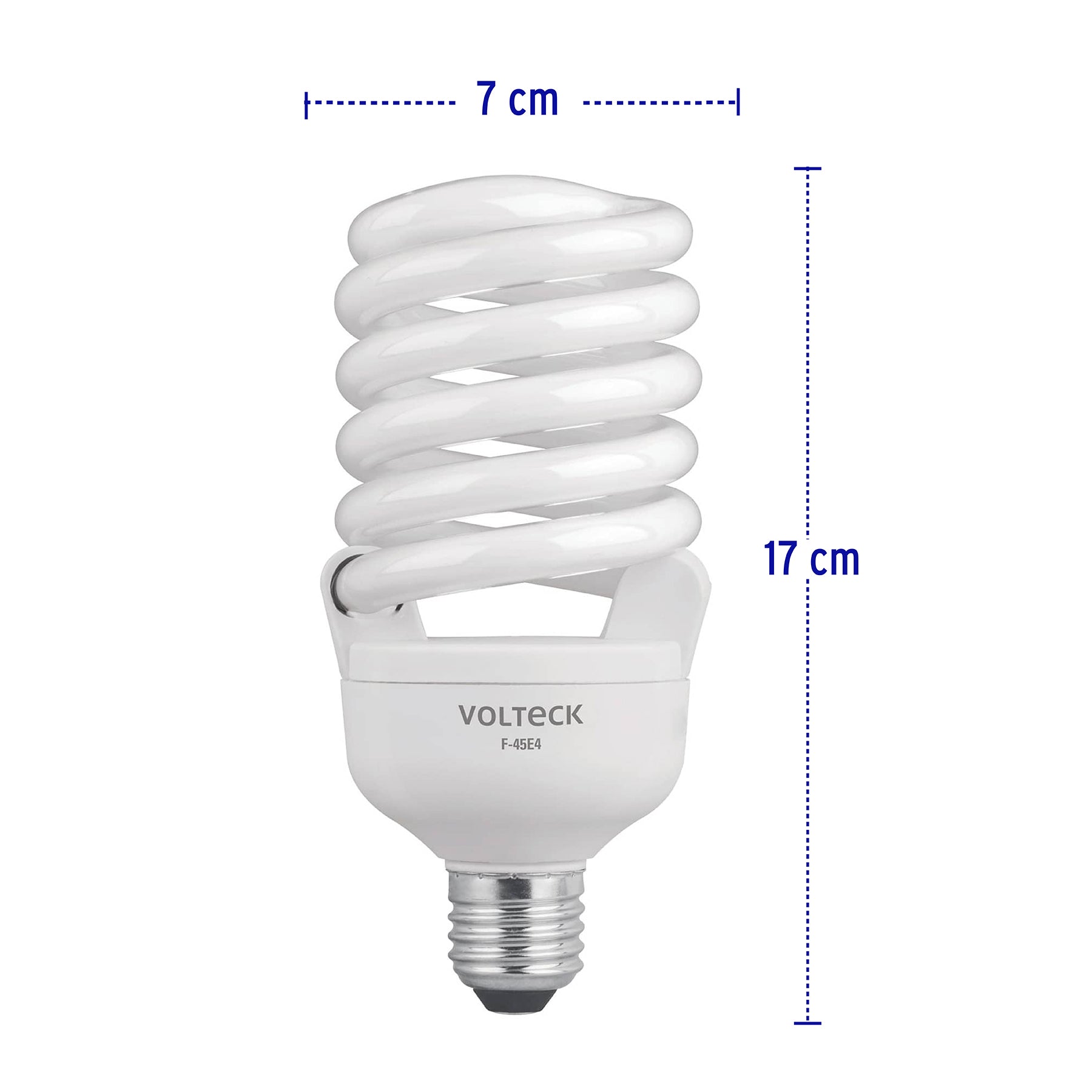 Lámpara espiral T4 45 W alta potencia luz de día, caja