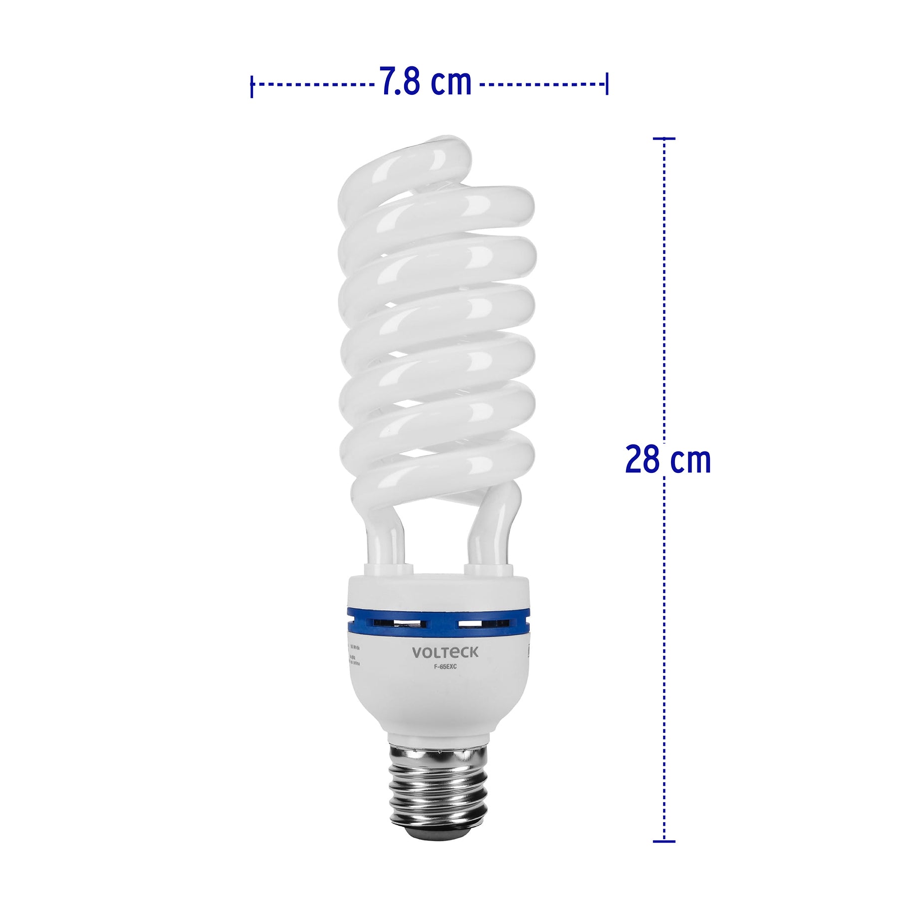 Lámpara espiral 65 W base mogul E39 220 V luz día, caja
