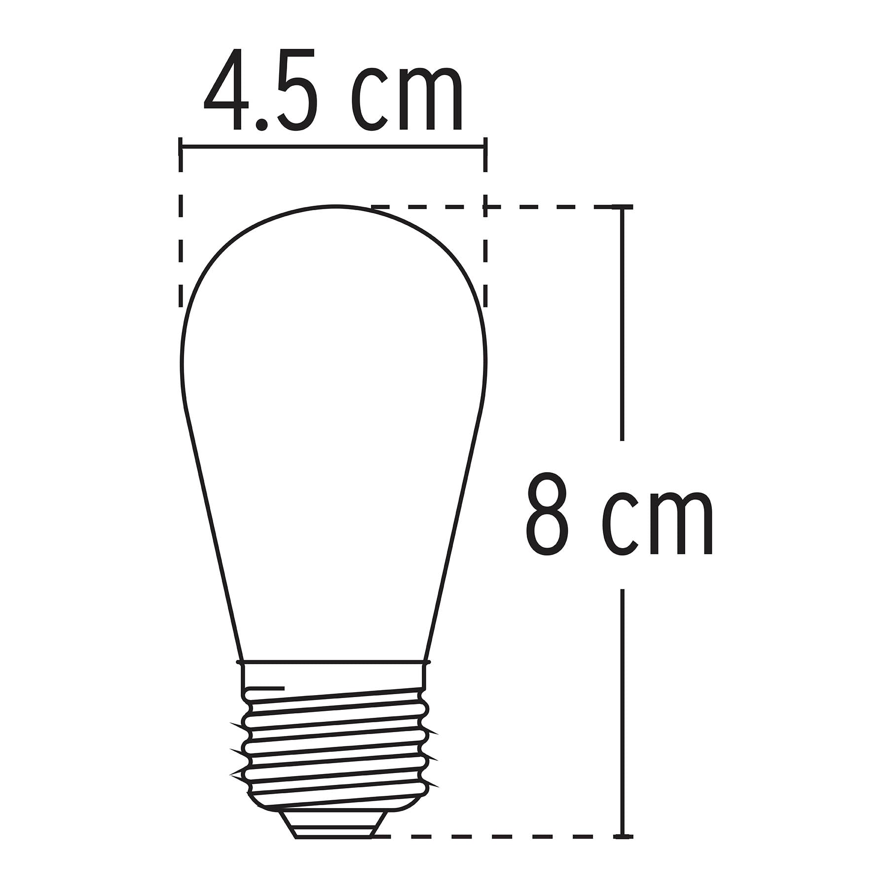 Lámpara incandescente S14 11 W luz cálida, Volteck