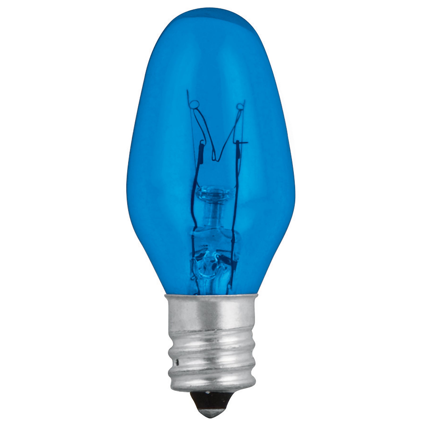 Caja con 50 focos incandescentes de colores base E12 7.5W