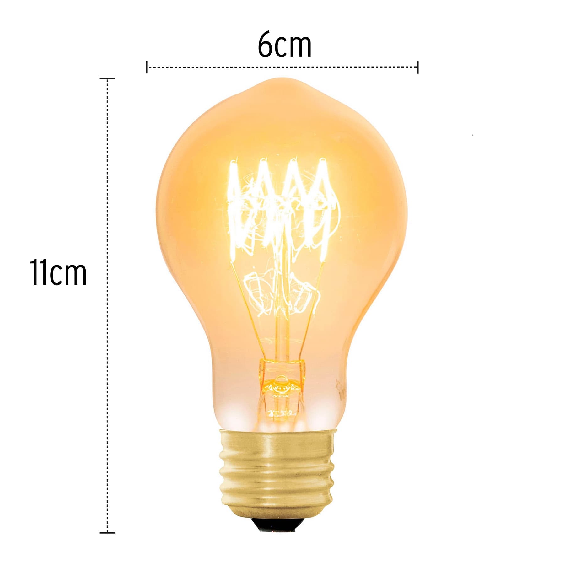 Lámpara incandescente vintage 40 W tipo bombilla, Volteck