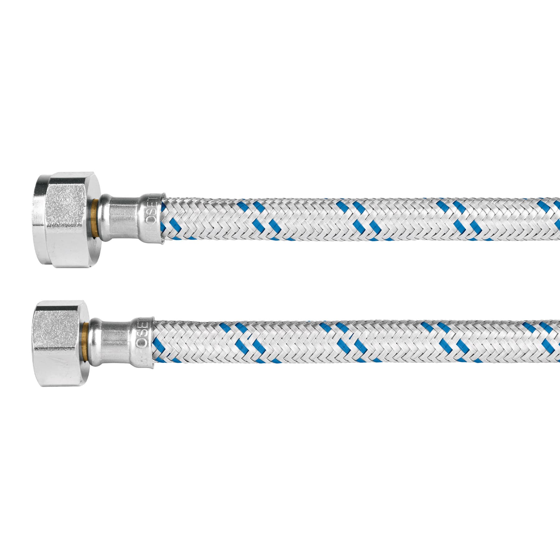 Manguera para WC, aluminio, 1/2" x 7/8", 35 cm, Foset