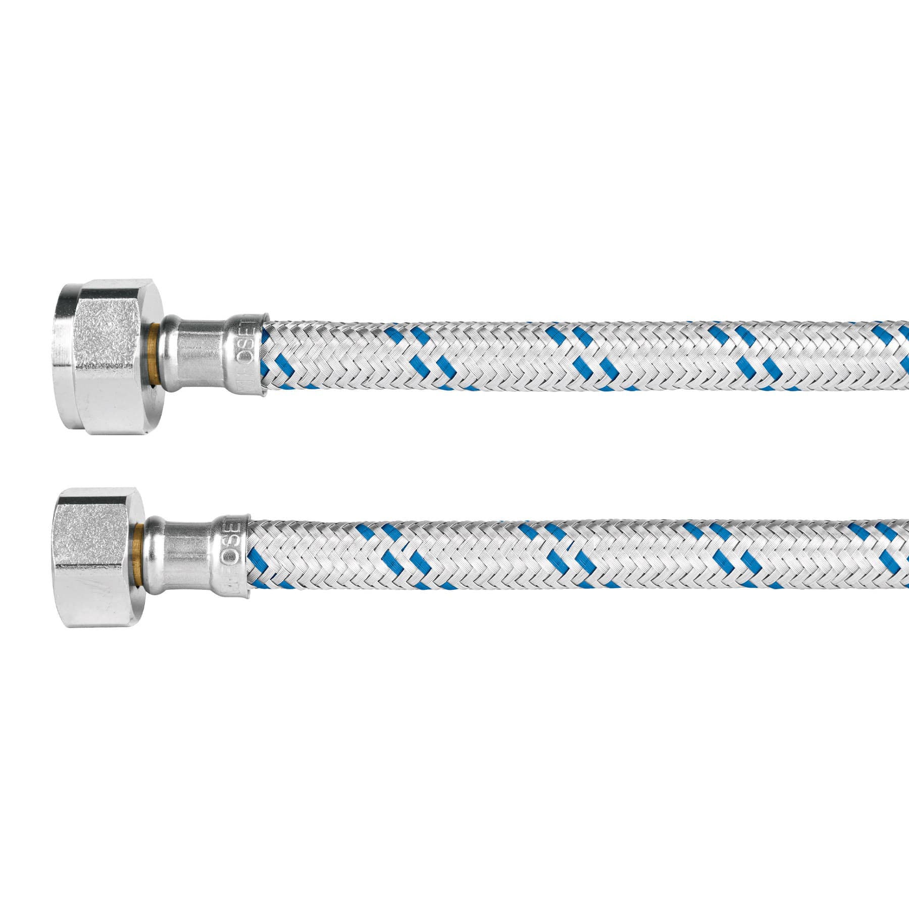 Manguera para WC, aluminio, 1/2" x 7/8", 60 cm, Foset