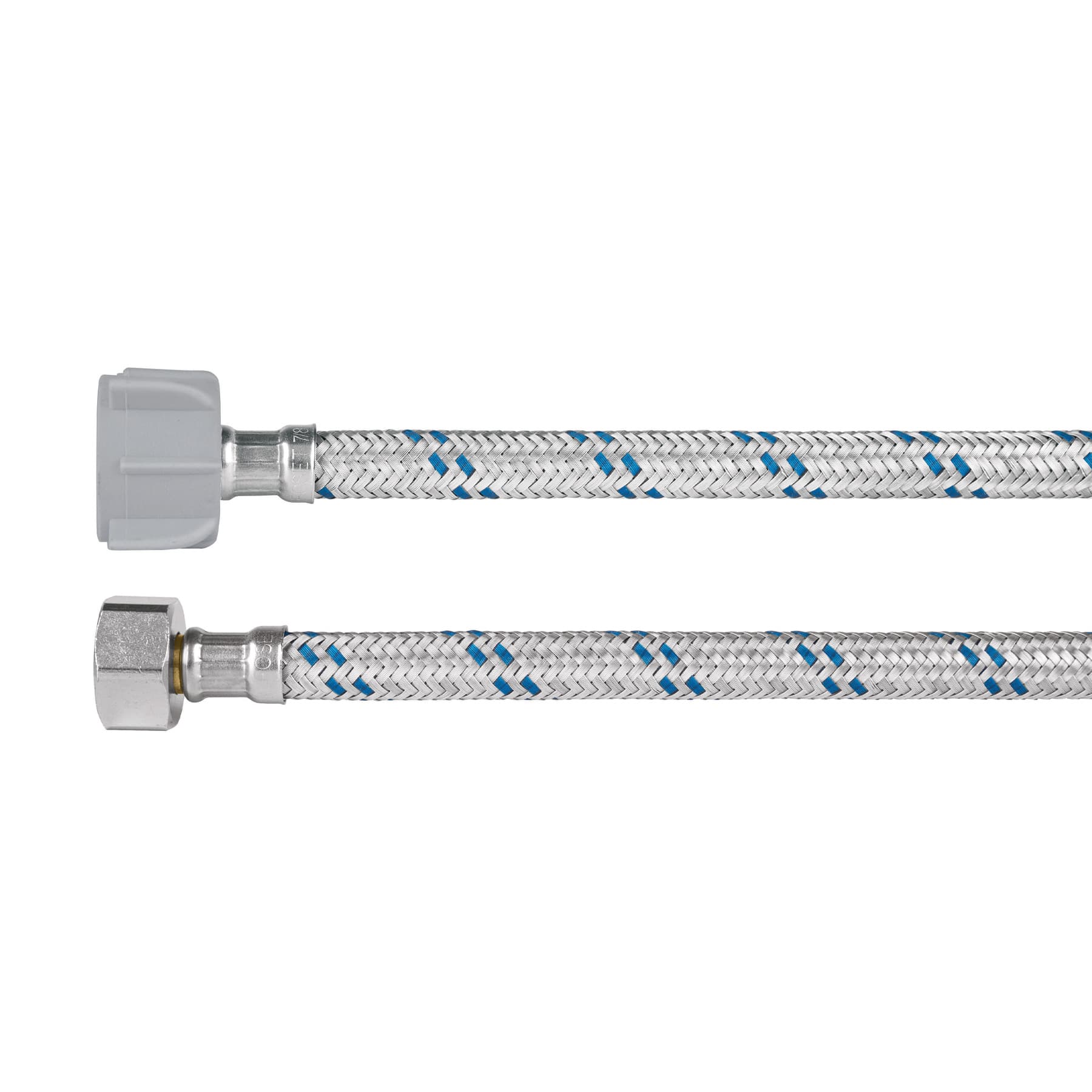 Manguera para WC, aluminio, 1/2" x 7/8", 35 cm, plástico/latón