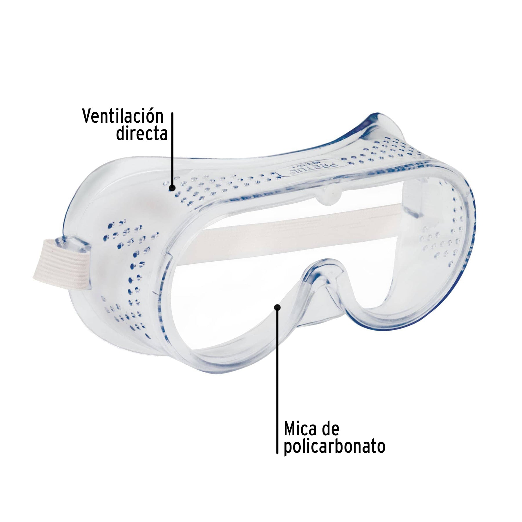 Goggles de seguridad con ventilación directa, Pretul