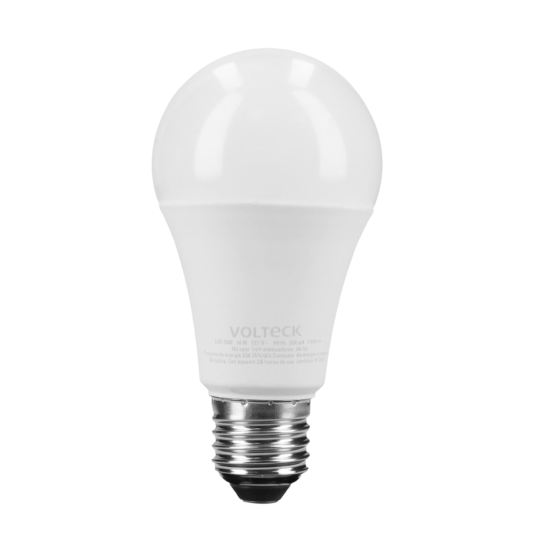 Pack de 4 lámparas LED A19 14 W (equiv. 100 W), luz de día