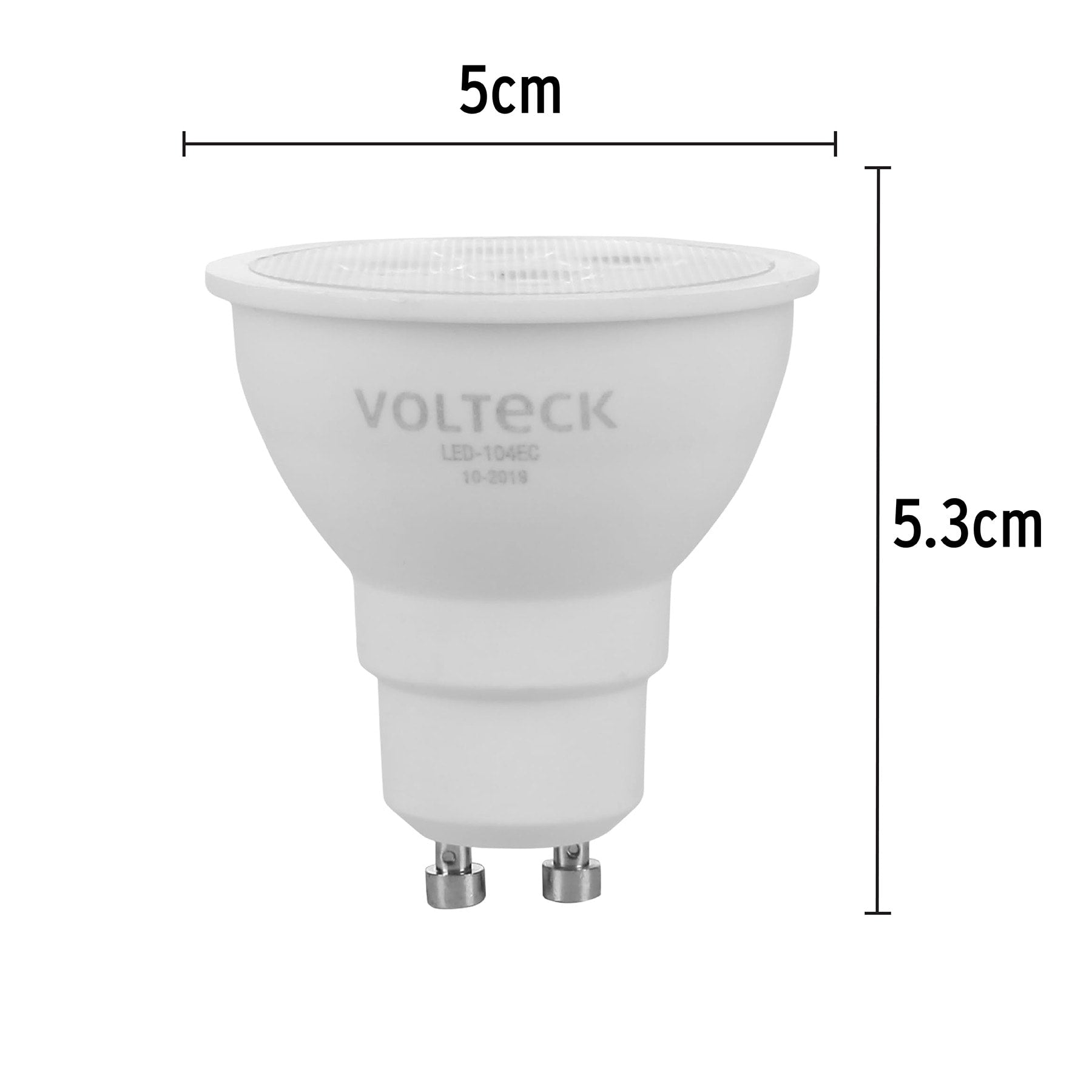 Lámpara de LED 4 W tipo MR 16 base GU10 luz cálida, blíster