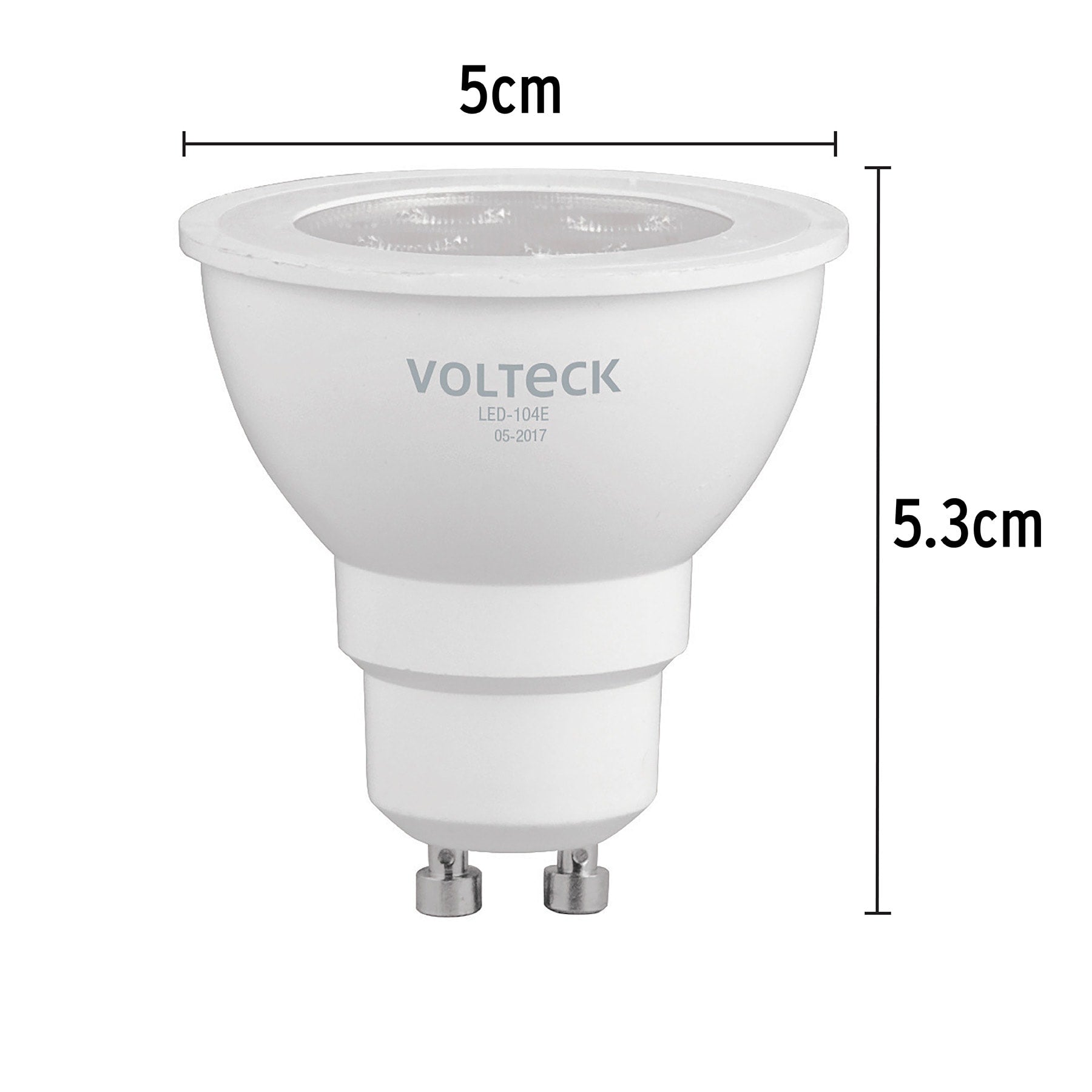 Lámpara de LED 4 W tipo MR 16 base GU10 luz de día, blíster