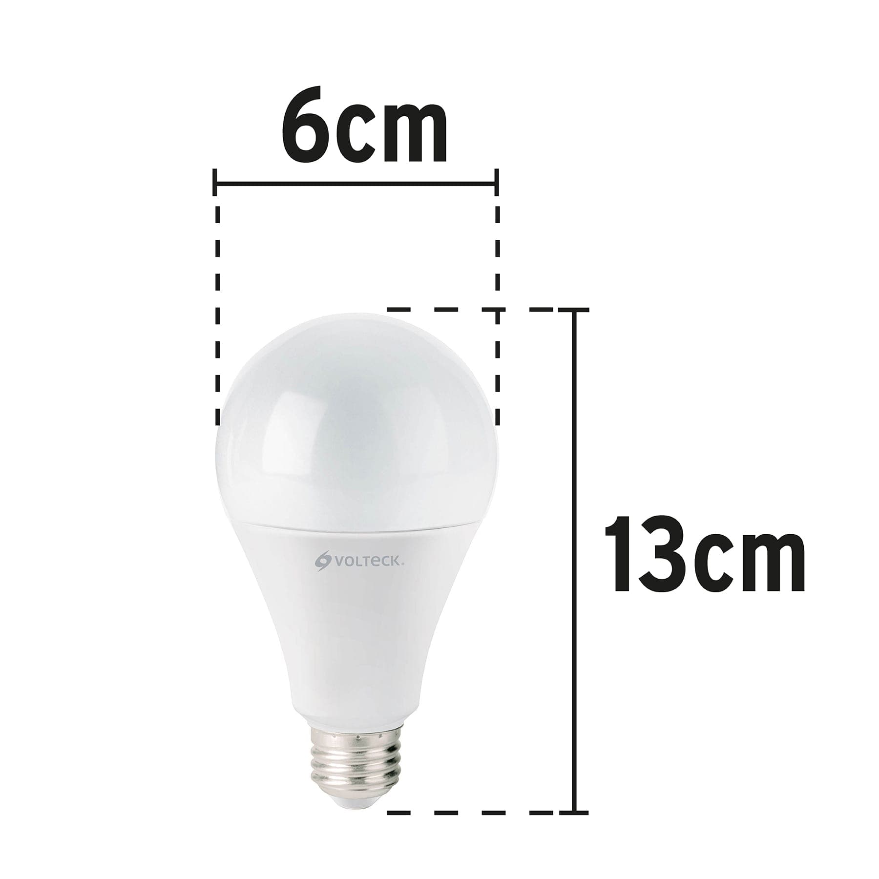 Lámpara LED A25 18 W (equiv. 125 W) luz cálida, caja Volteck