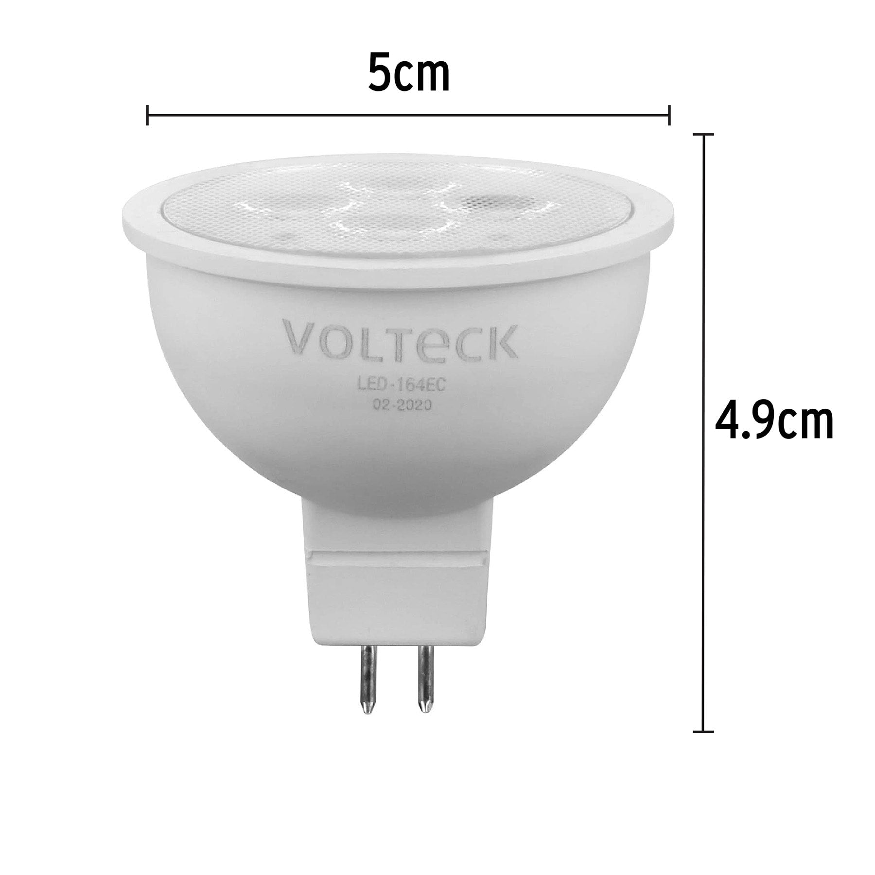 Lámpara de LED 4 W tipo MR 16 base GU5.3 luz cálida, blíster
