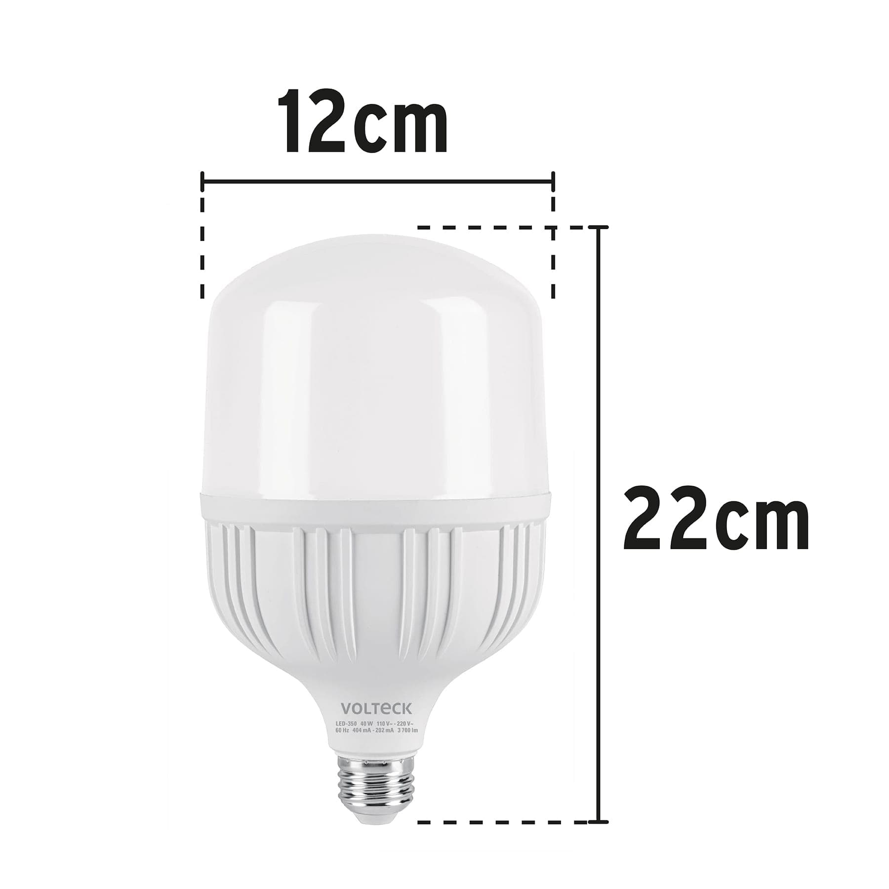 Lámpara LED alta potencia 40 W (equiv. 350 W), luz de día