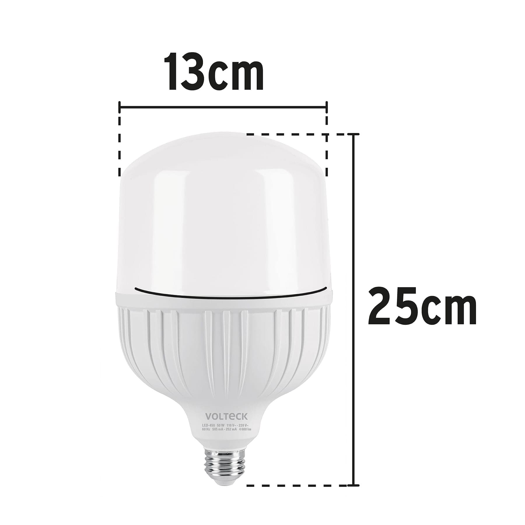 Lámpara LED alta potencia 50 W (equiv.450 W), luz de día