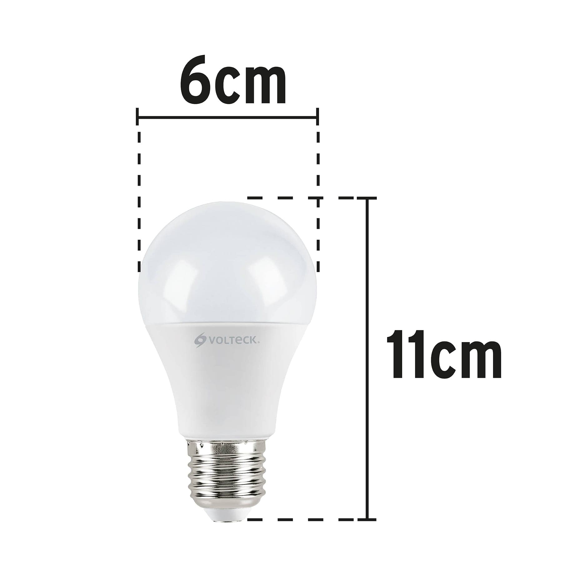 Lámpara LED A19 9 W (equiv. 60 W) luz cálida blíster Volteck