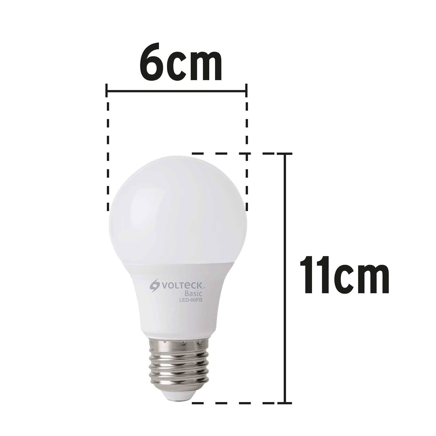 Lámpara LED A19 8 W (equiv. 60 W), luz de día, caja, Basic