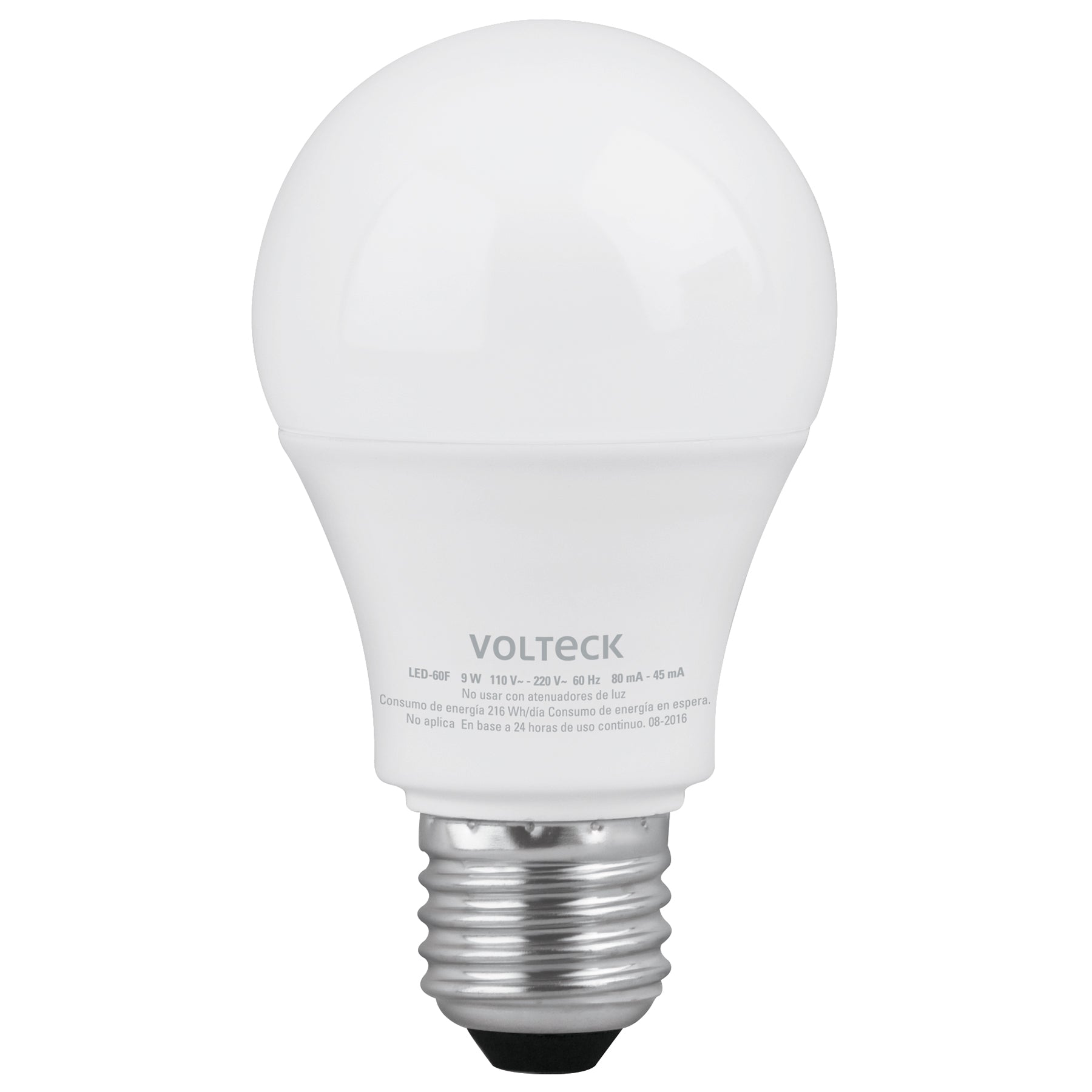 Pack de 4 lámparas LED A19 9 W (equiv. 60 W), luz de día