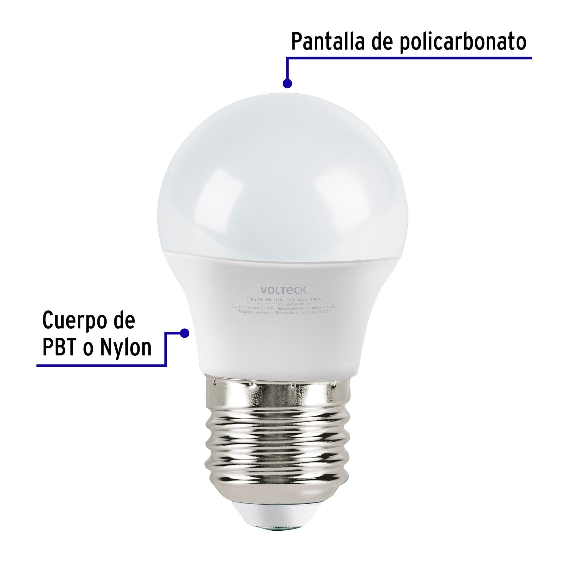 Pack de 4 lámparas LED A19 10 W (equiv. 75 W), luz cálida