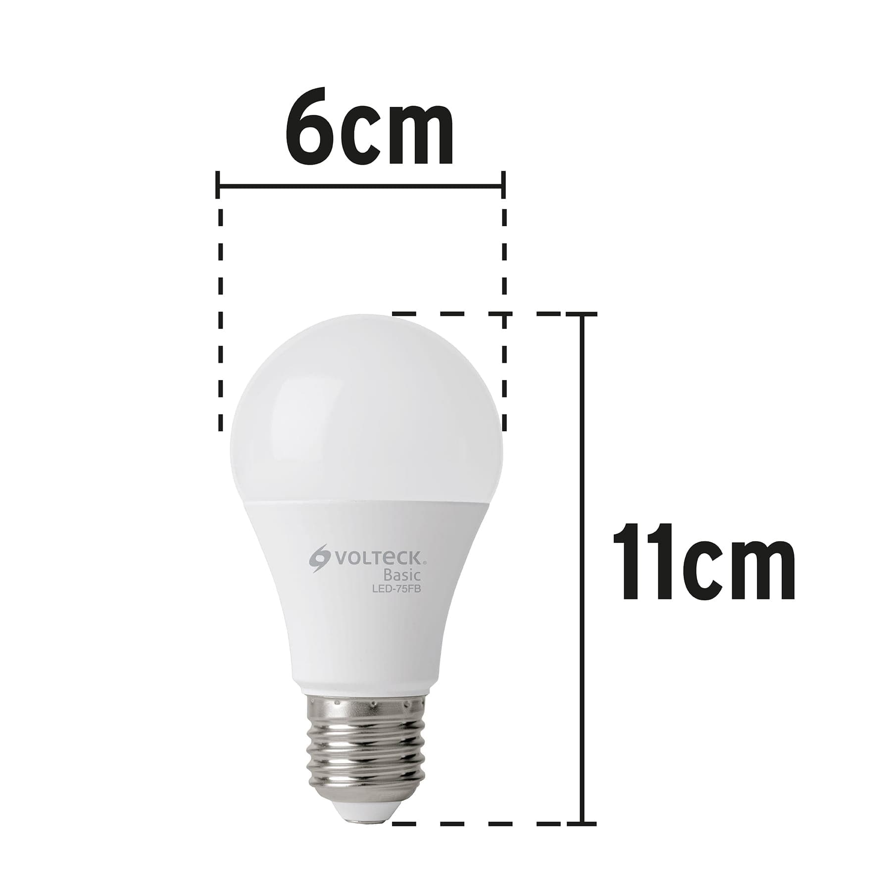 Pack de 4 lámparas LED A19 10 W (equiv. 75 W), luz de día