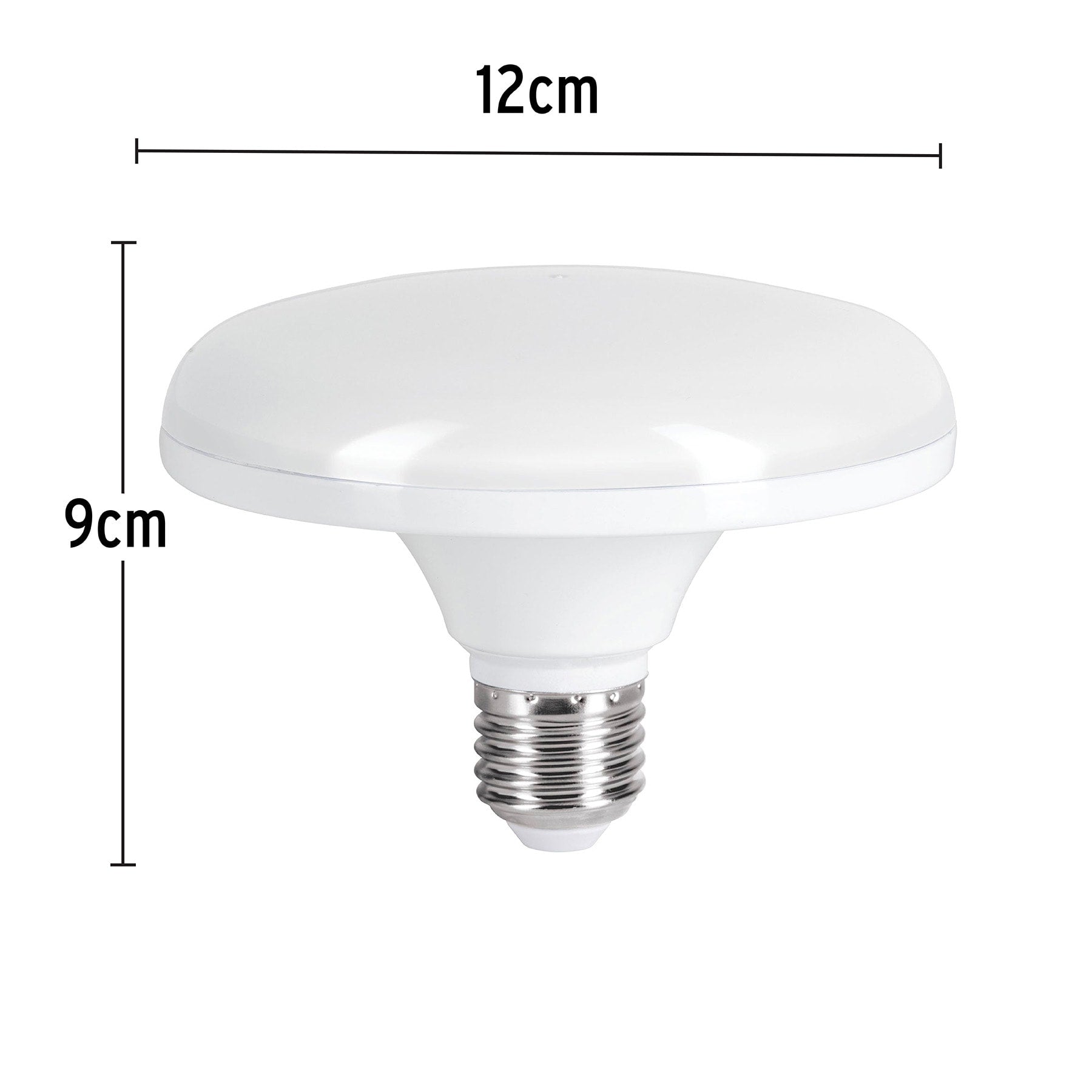 Lámpara LED tipo OVNI 12 W (equiv. 75 W), luz cálida, caja