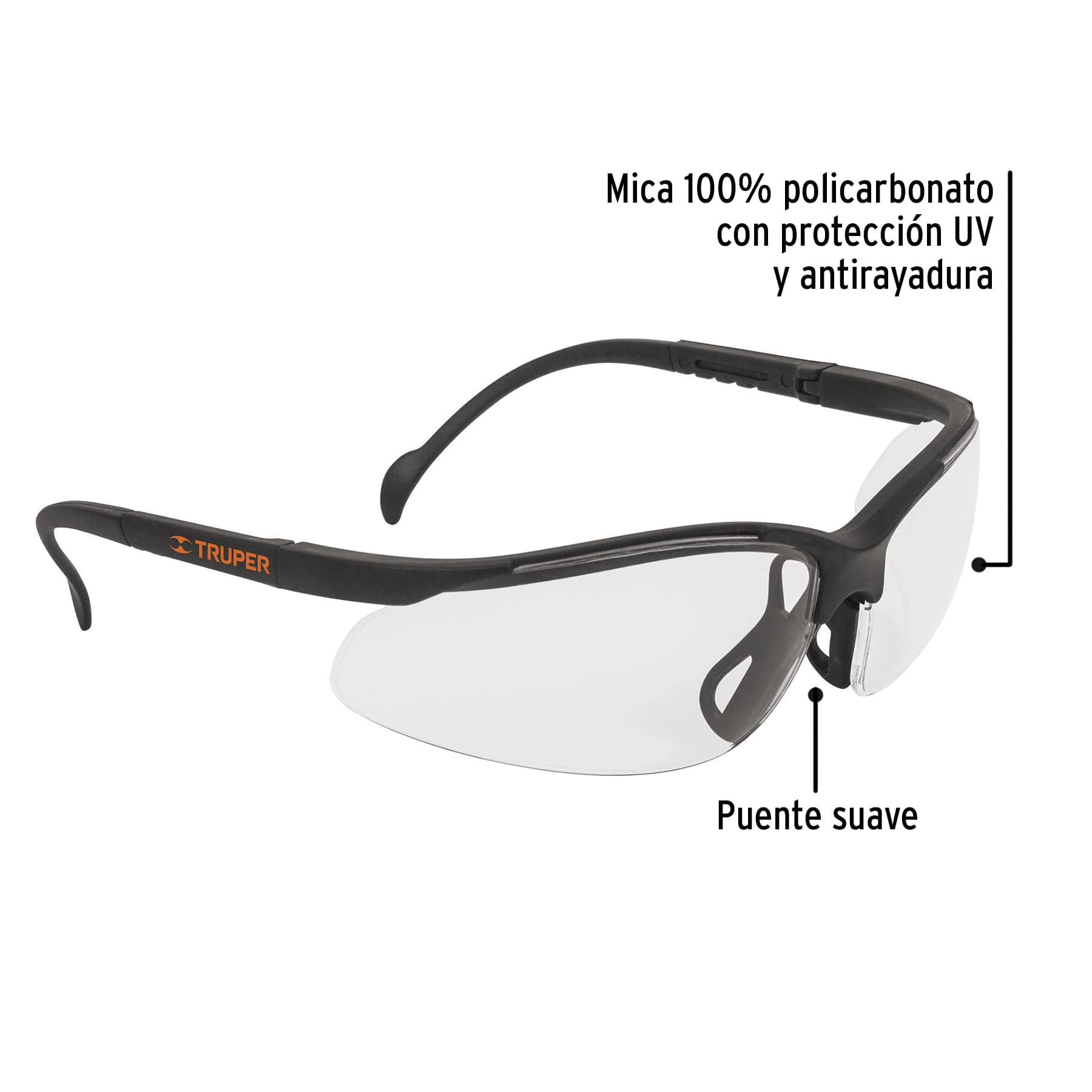 Lentes de seguridad transparentes, Truper Vision