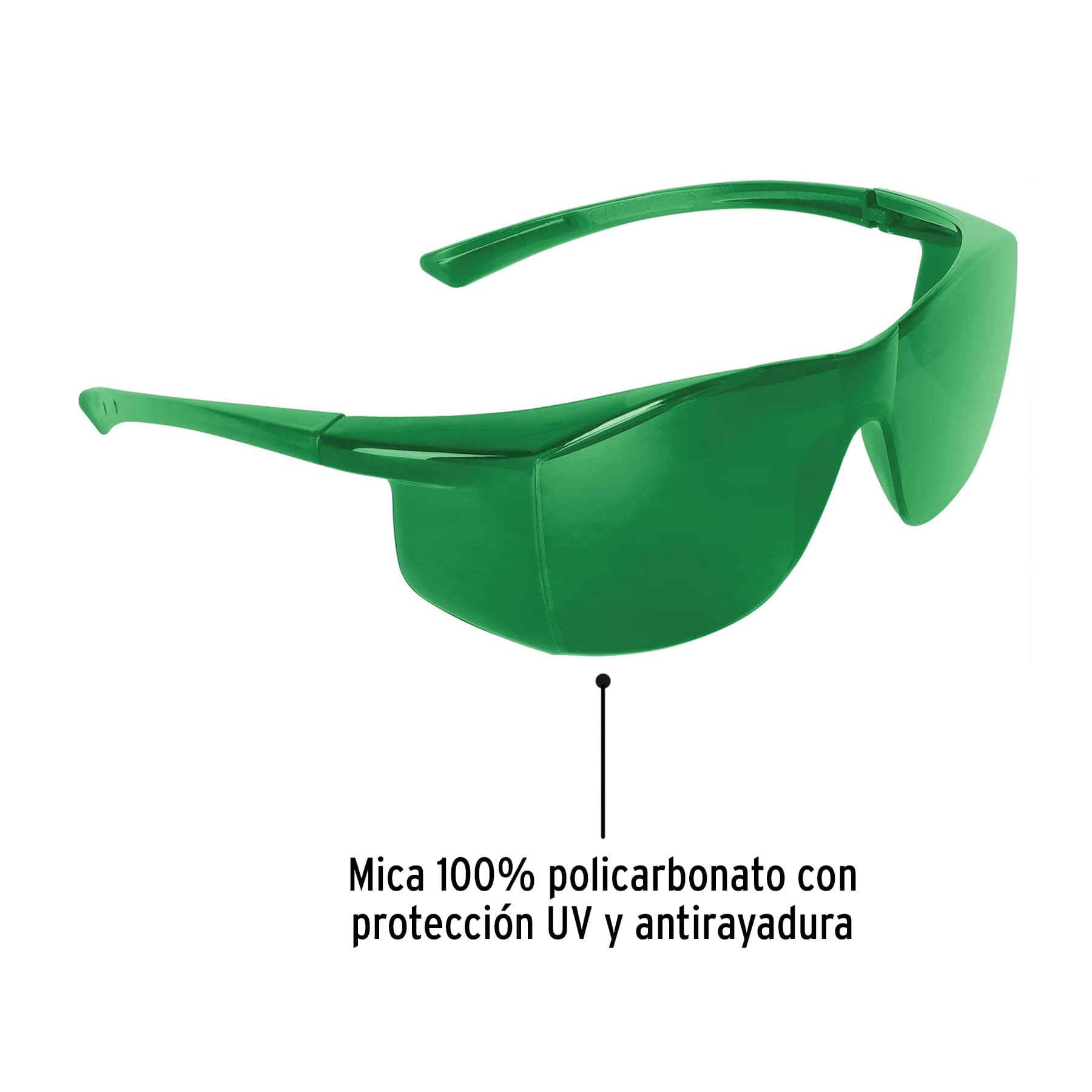 Lentes de seguridad verdes, Truper Ultralite