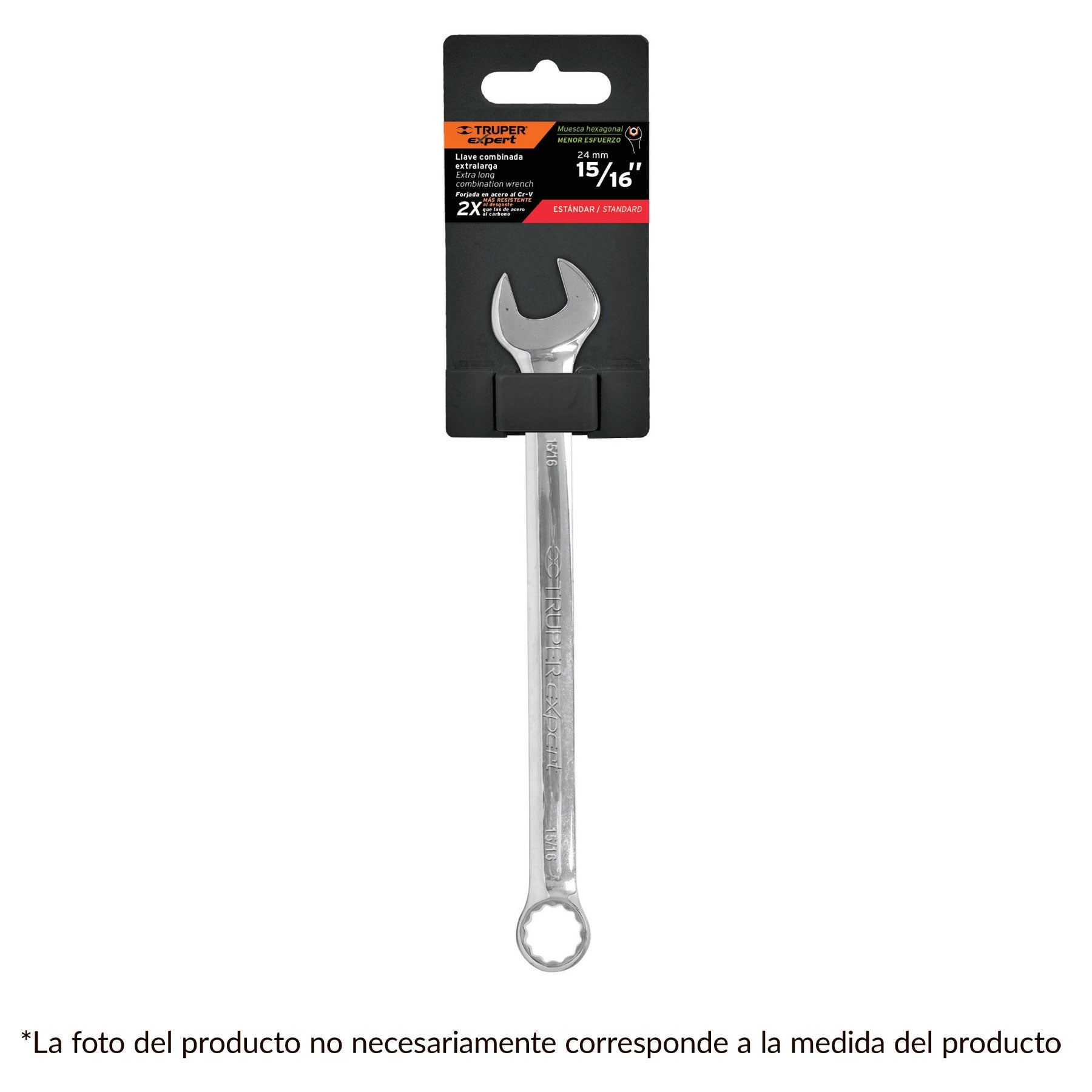 Llave combinada extralarga 1-11/16" x 483 mm largo, Expert