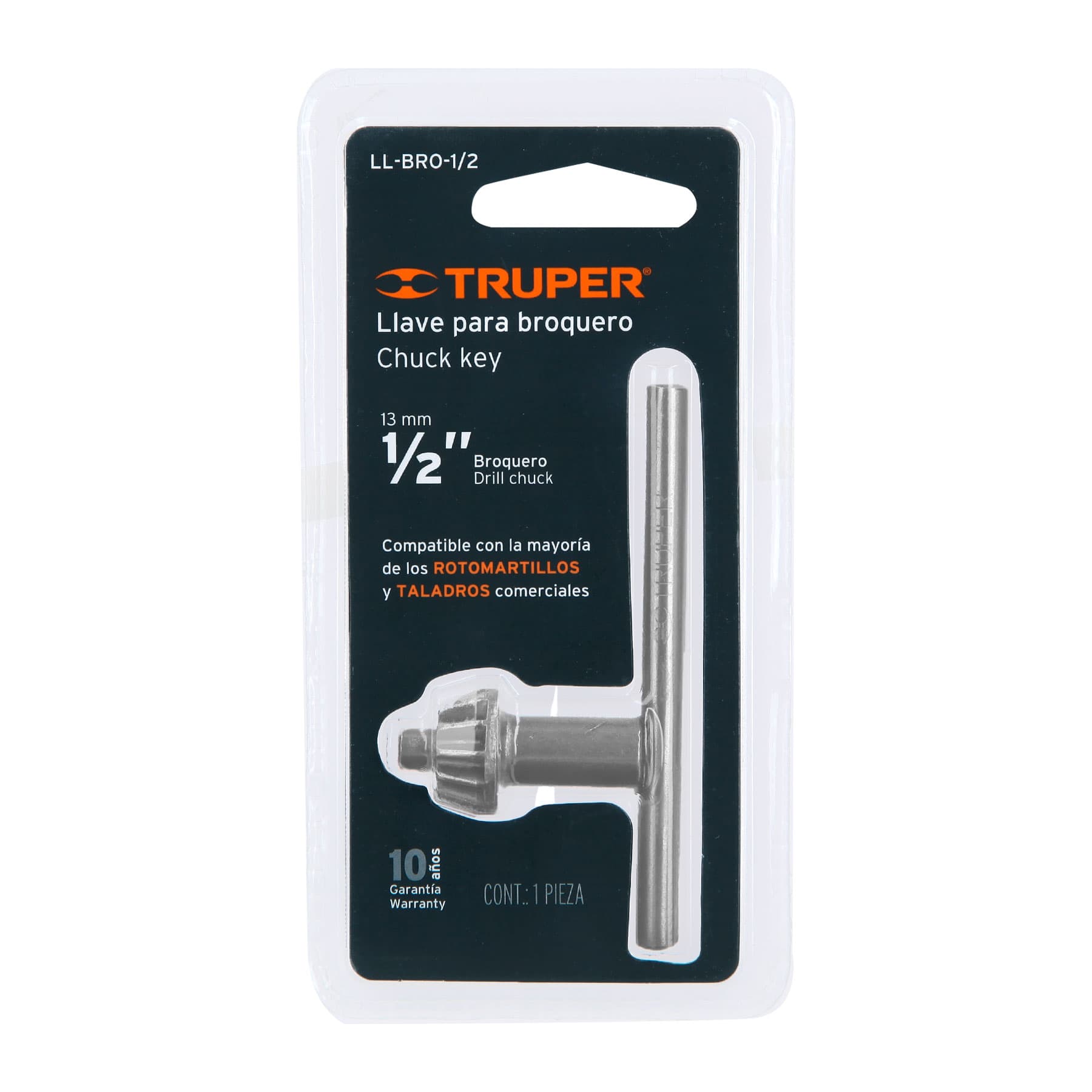 Llave para broquero de 1/2", Truper