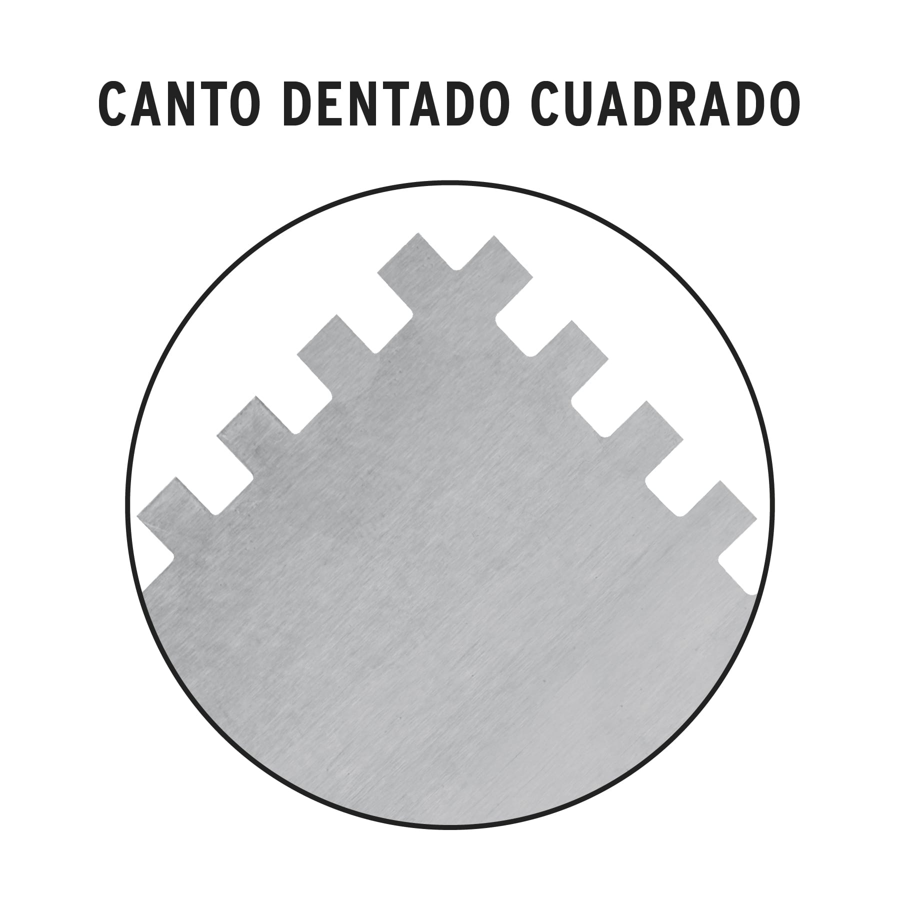 Llana 11" dentado cuadrado 1/4", 6 remaches, mango madera