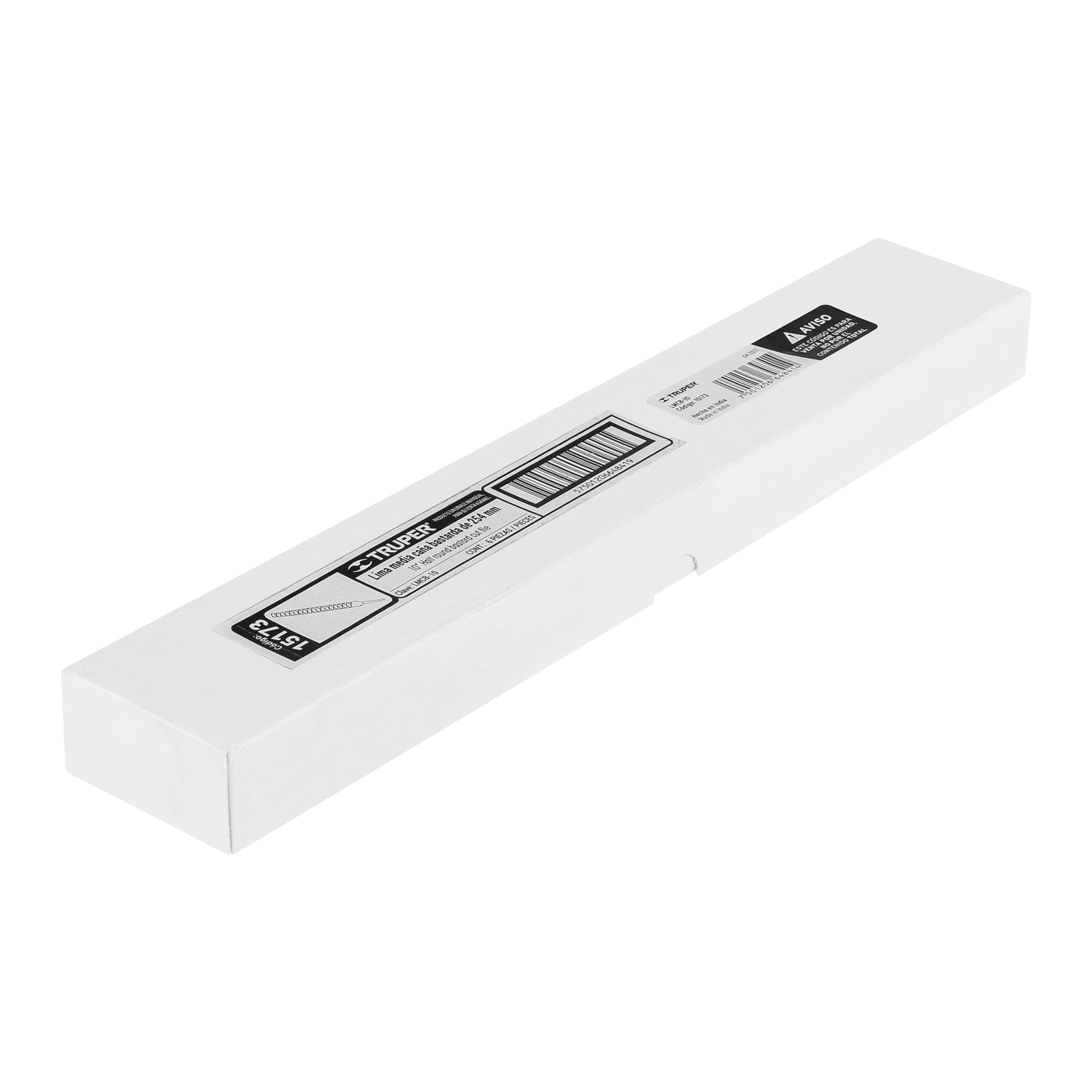 Lima media caña bastarda 10", Truper