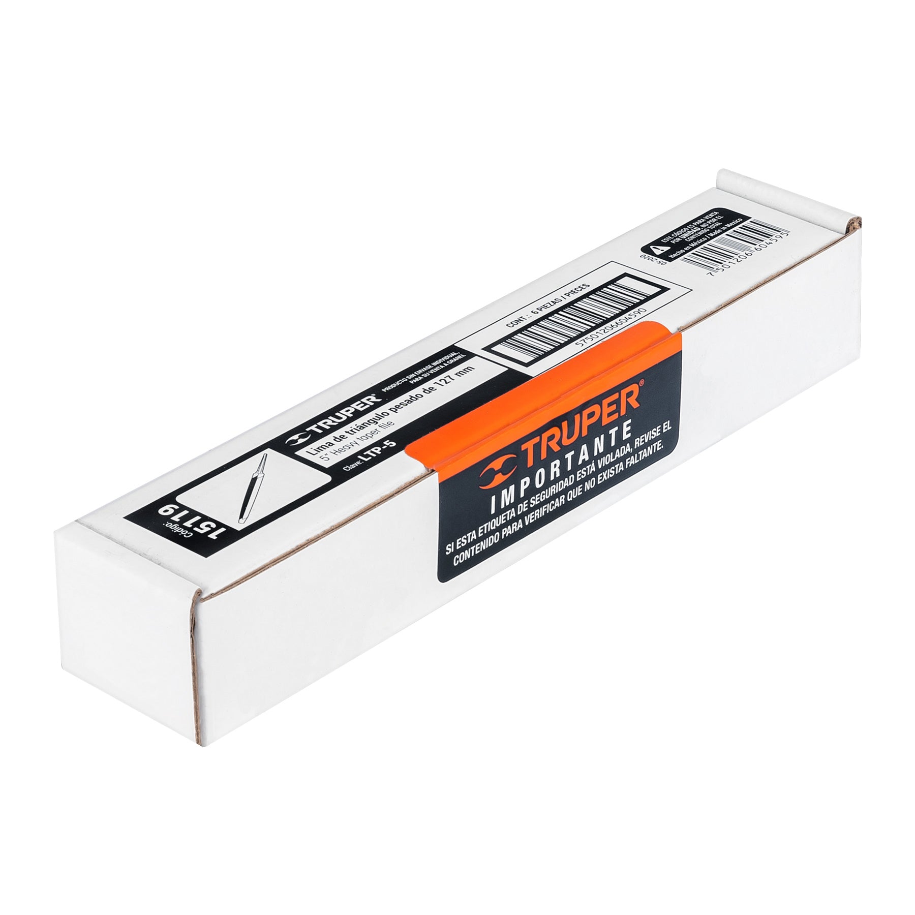 Lima triángulo pesado 5", 34 dpp, Truper