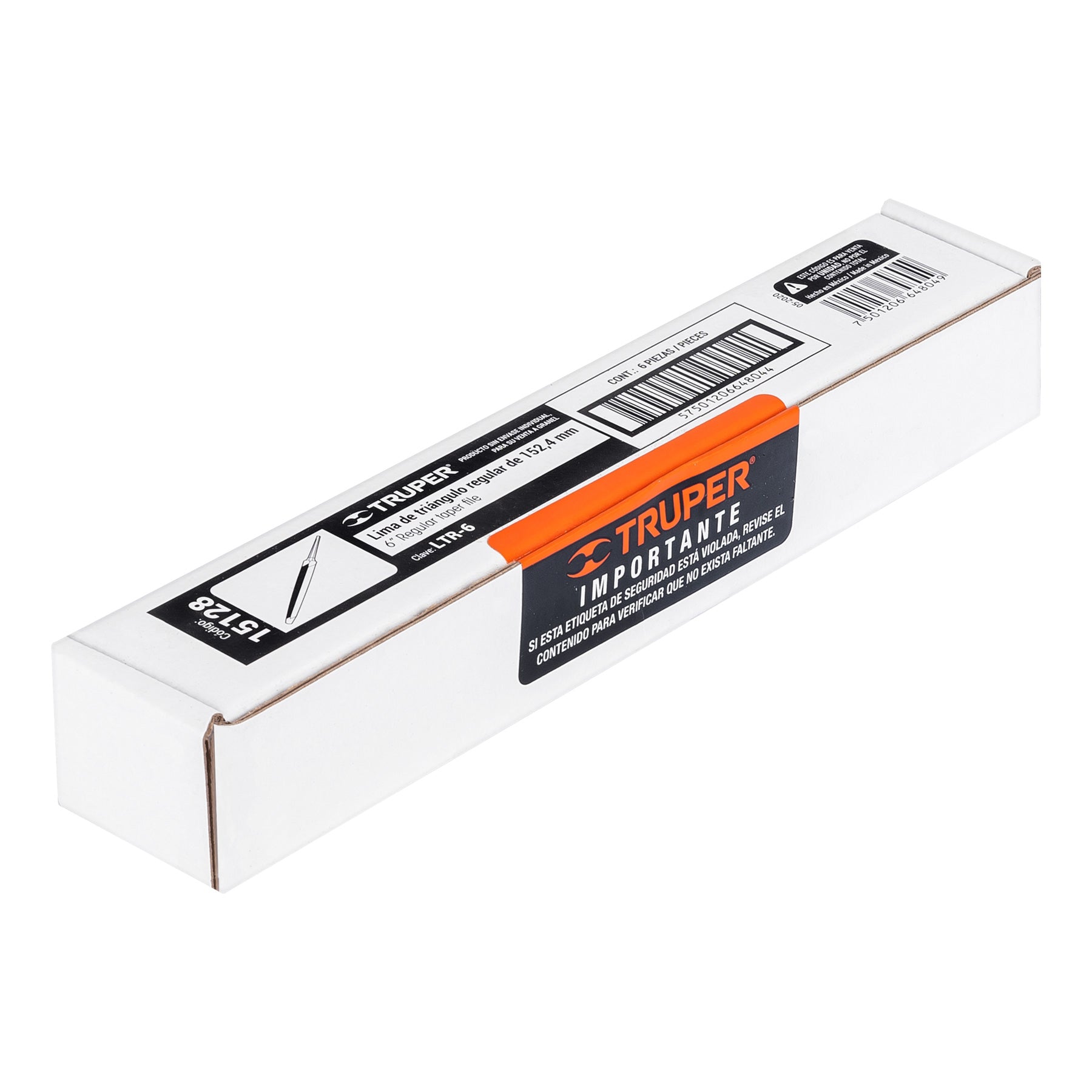 Lima triangular 6" para machete, 34 dpp, Truper