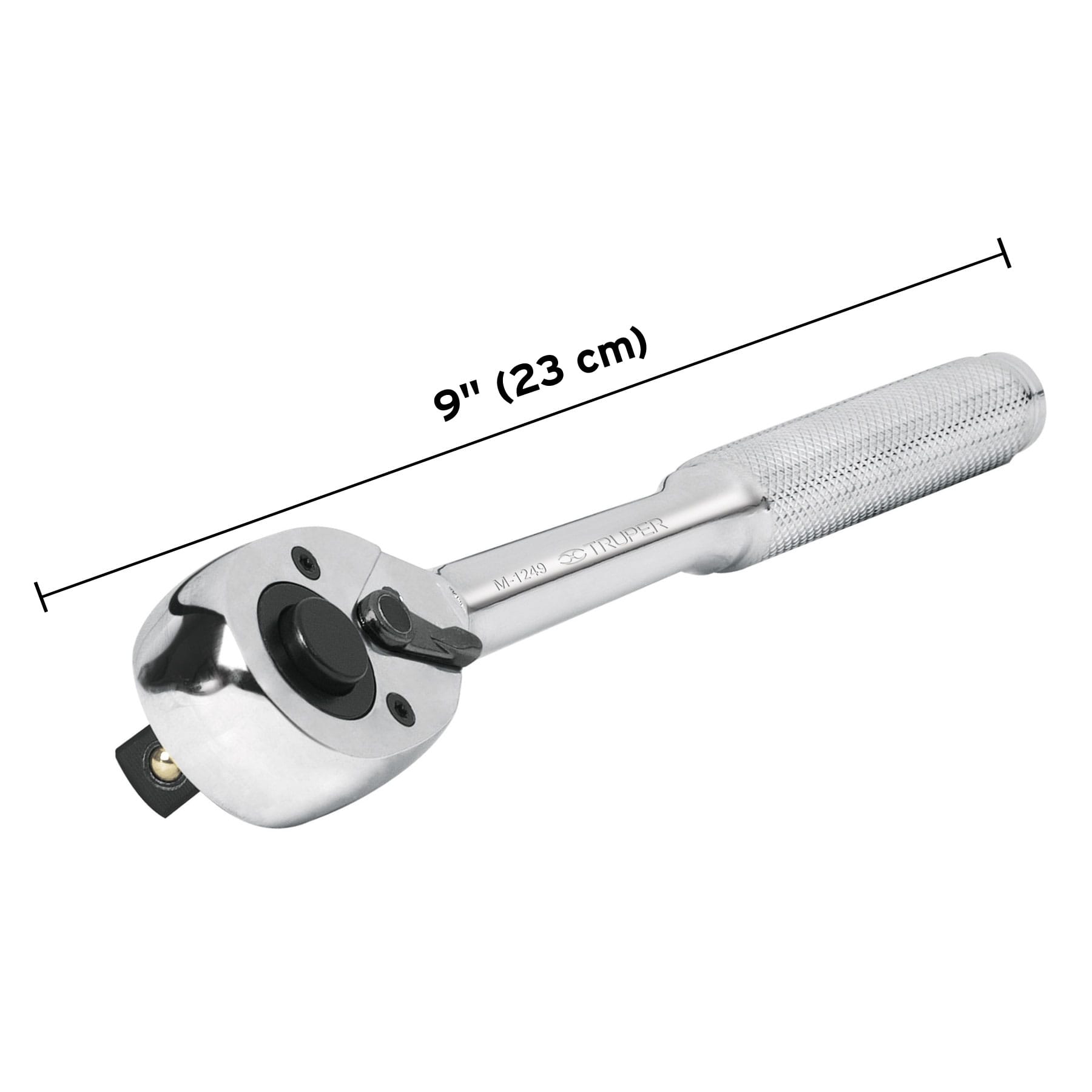 Matraca cuadro 1/2" cabeza de pera de liberación rápida