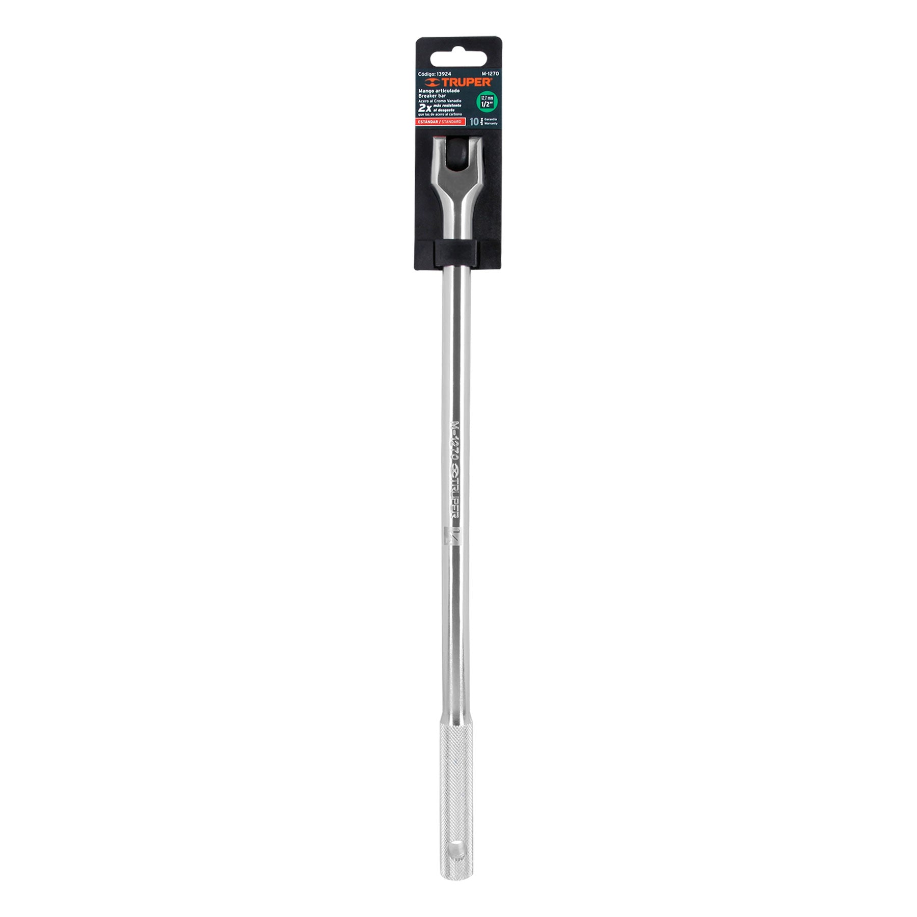 Mango articulado con cuadro de 1/2", largo 18", Truper