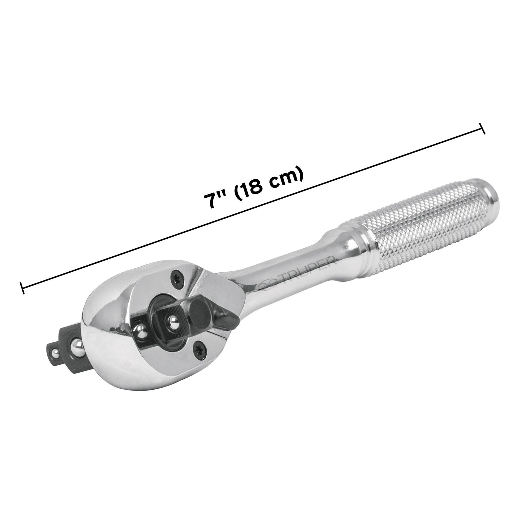 Matraca triple cuadros 1/4", 3/8" y 1/2", Truper