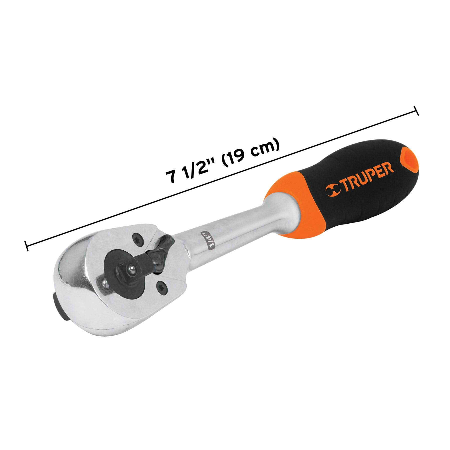 Matraca doble cuadros 1/4"y 3/8", Truper