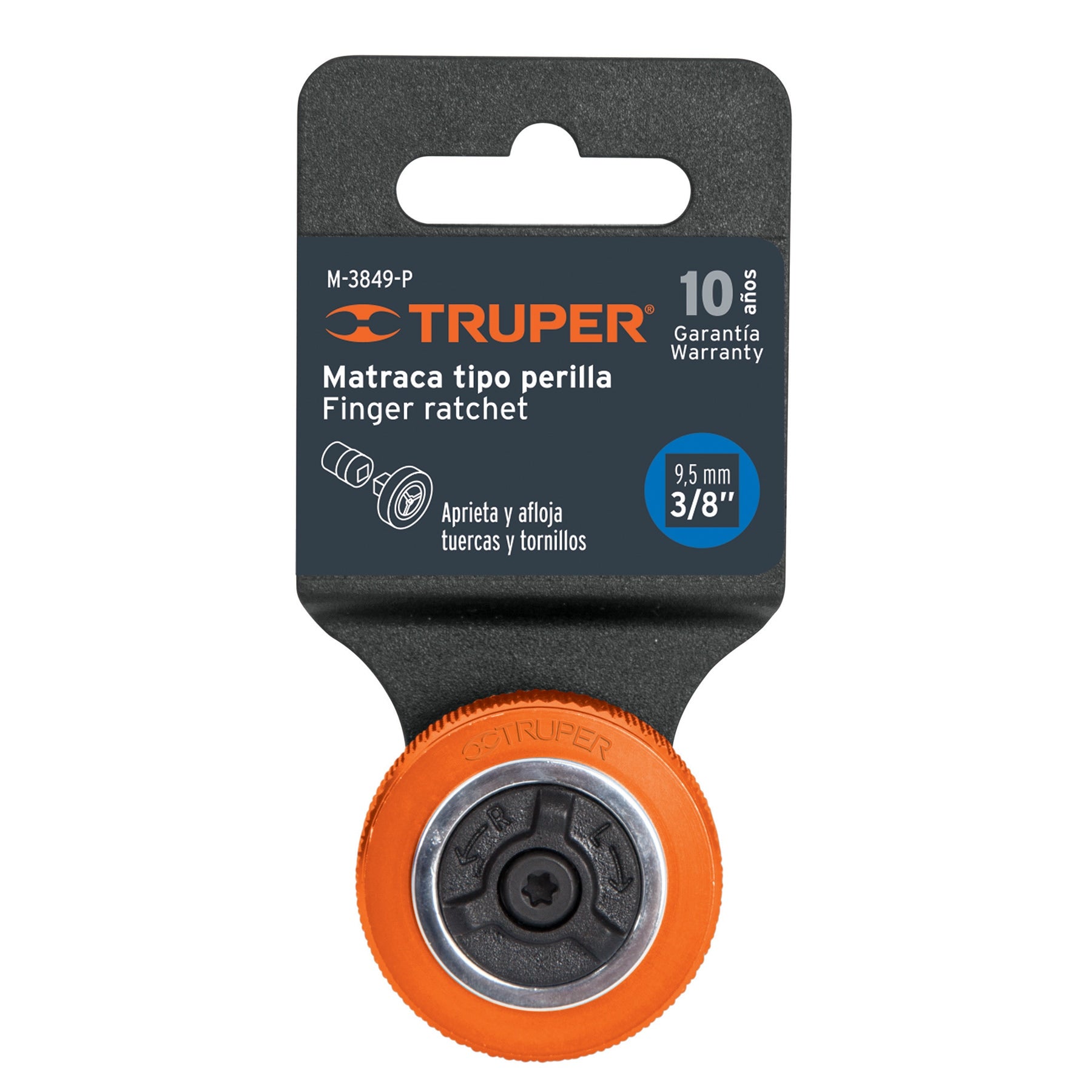 Matraca cuadro 3/8" tipo perilla, Truper
