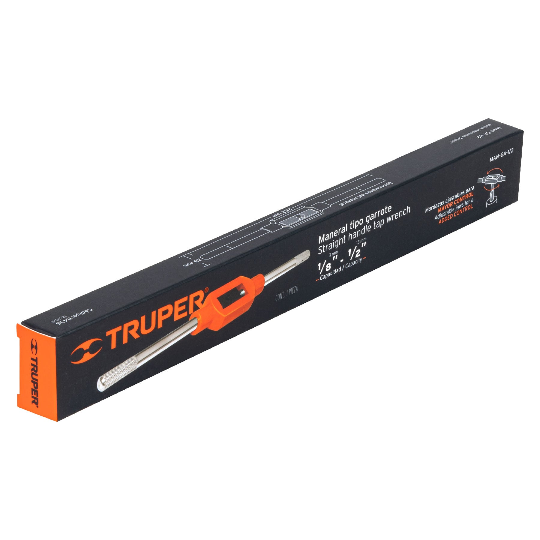 Maneral tipo garrote para machuelo 1/2", Truper