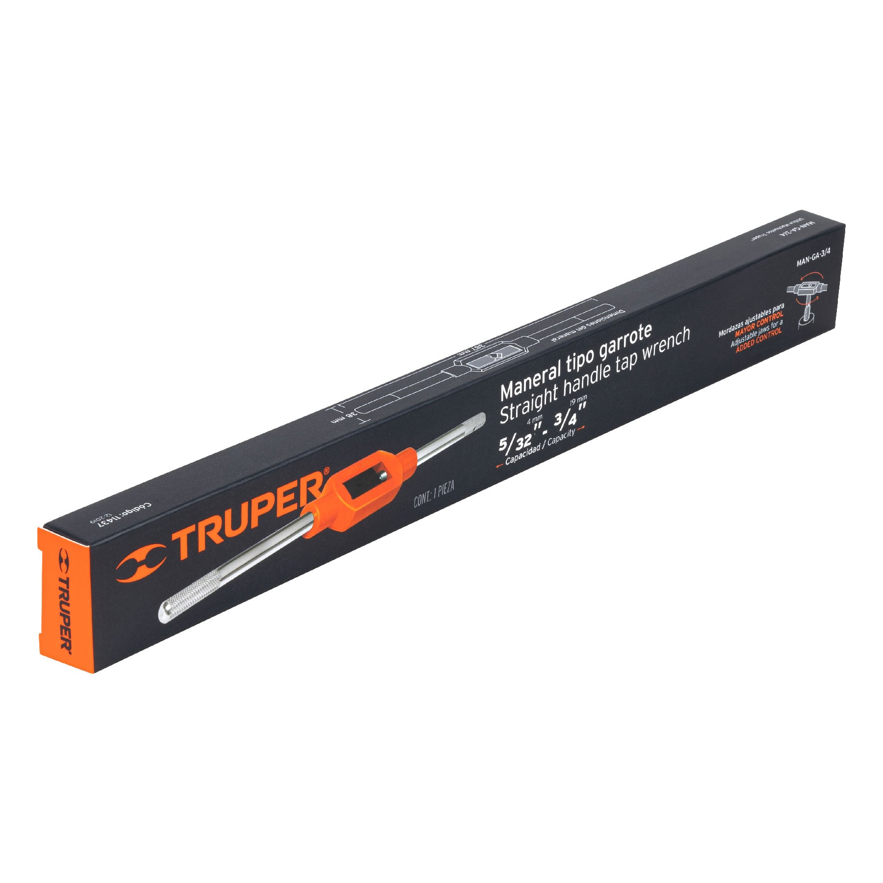 Maneral tipo garrote para machuelo 3/4", Truper