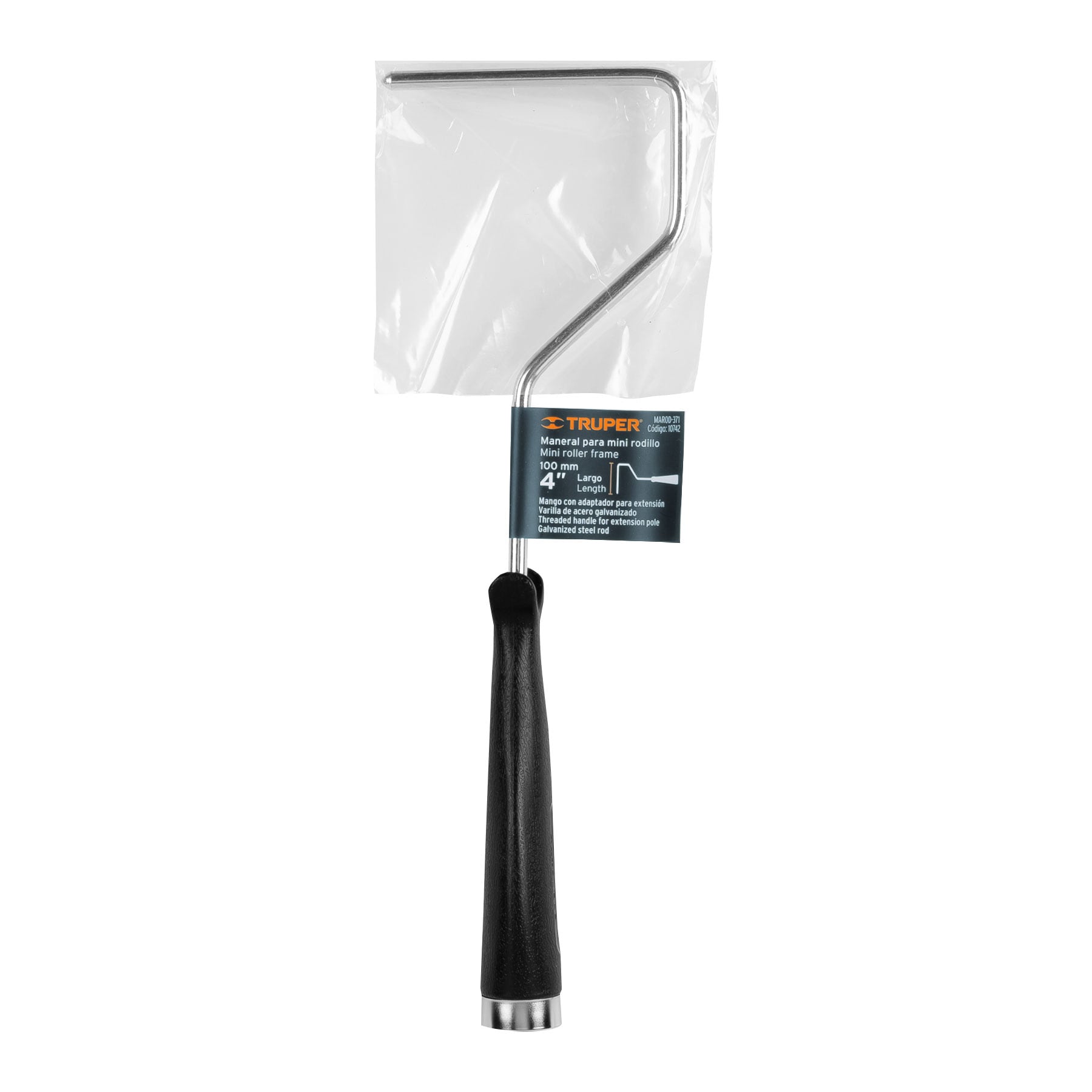 Maneral de 4" para rodillo, Truper