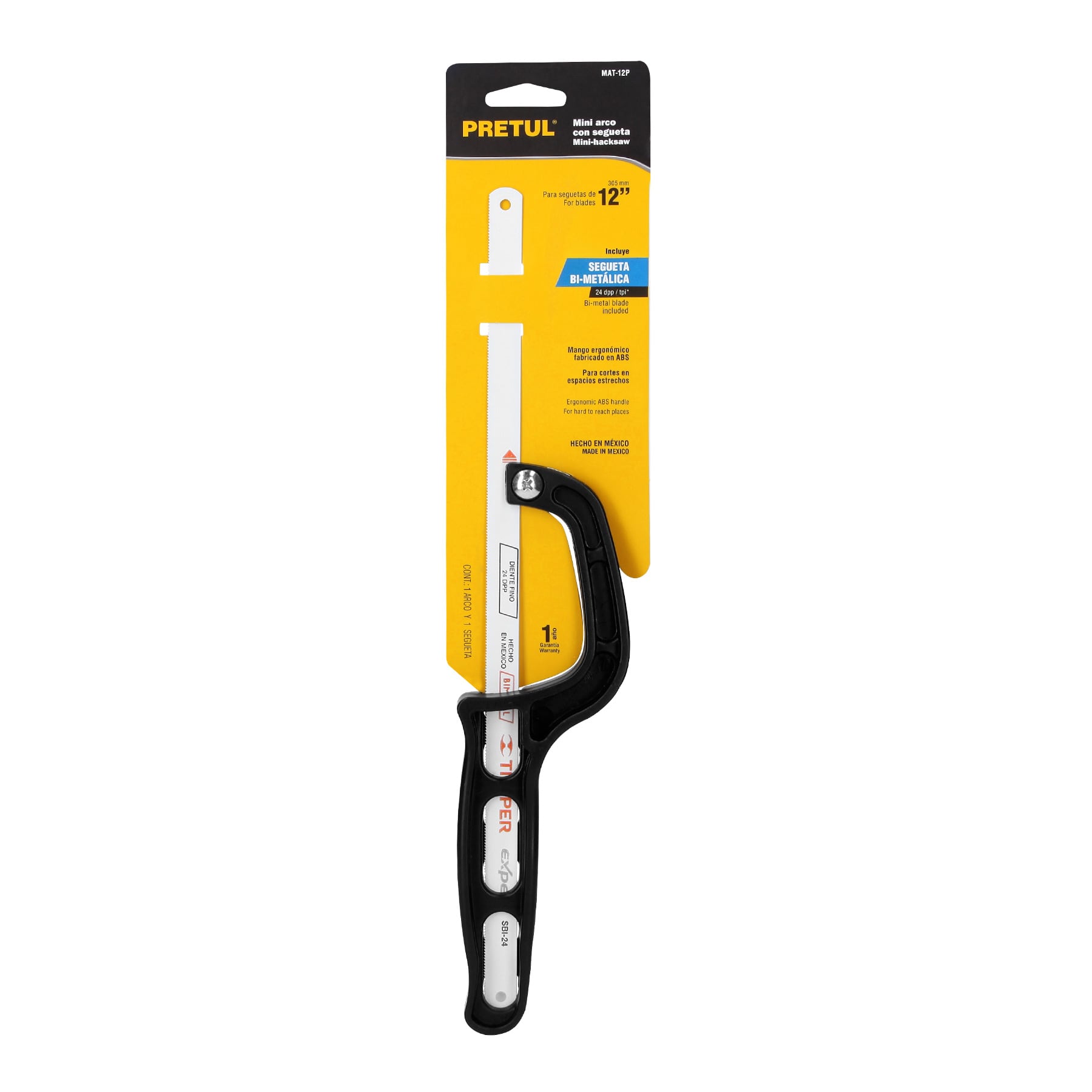 Mini arco 12" de plástico para segueta, Pretul