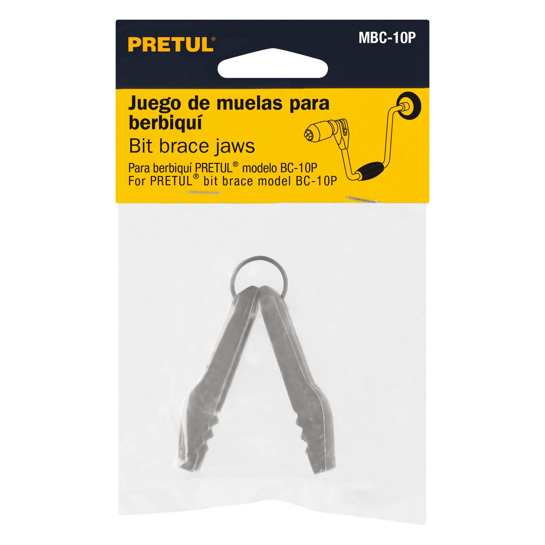 Juego de muelas para berbiquí 12", Pretul