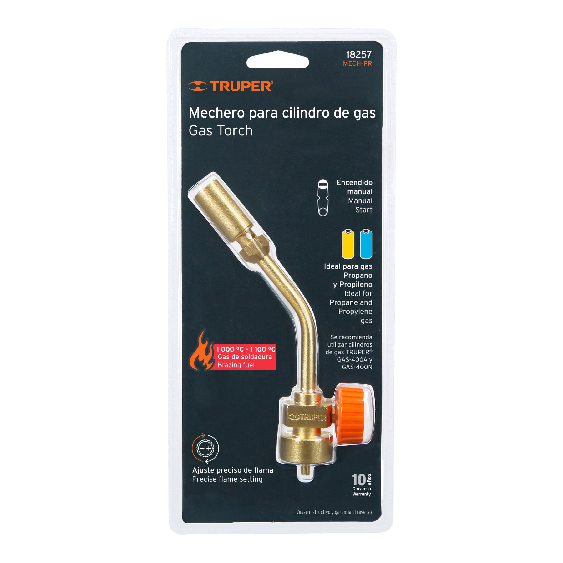 Mechero para cilindro de gas propano, Truper