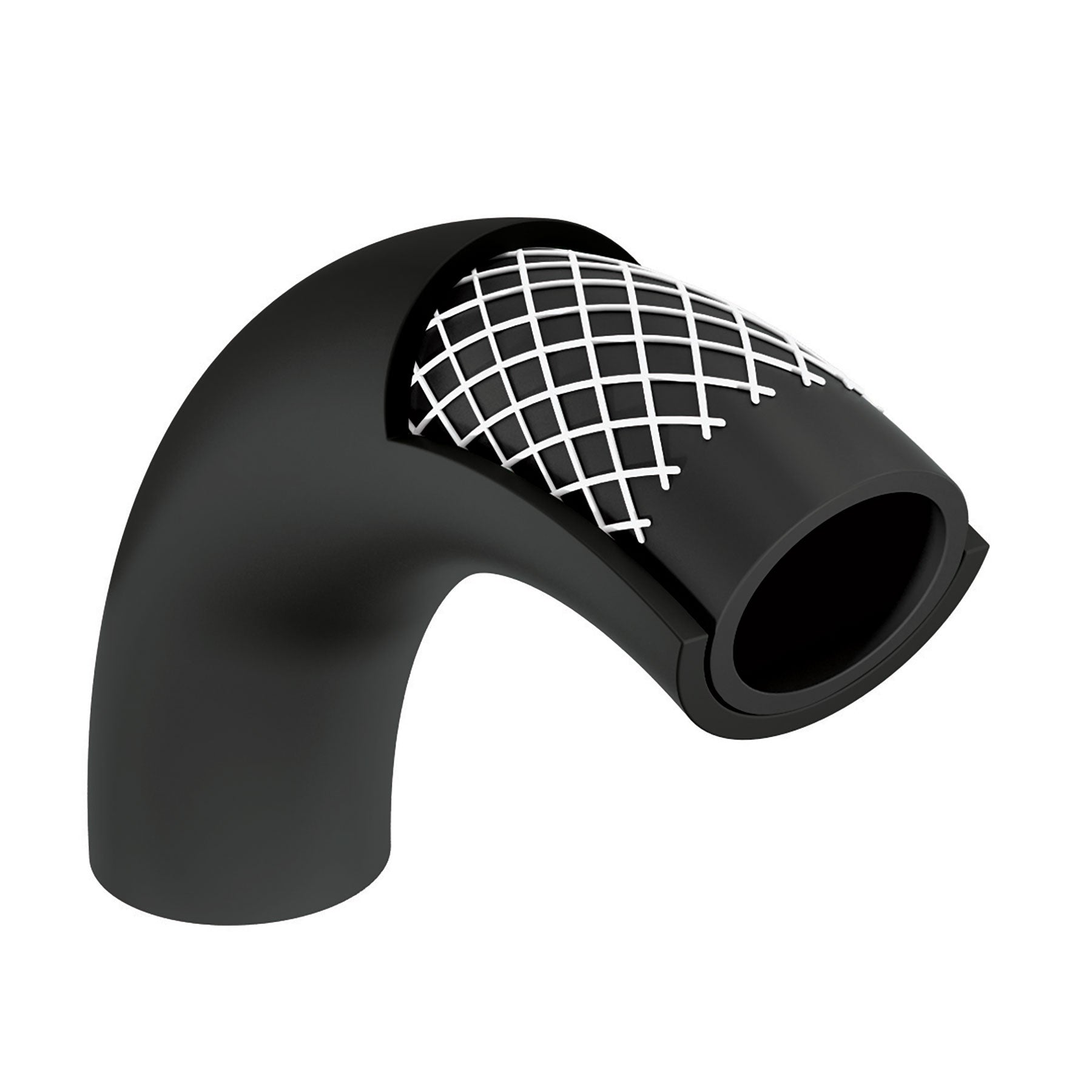 Manguera para gas, PVC negra, 3/8"x4 m, con conexión, Foset