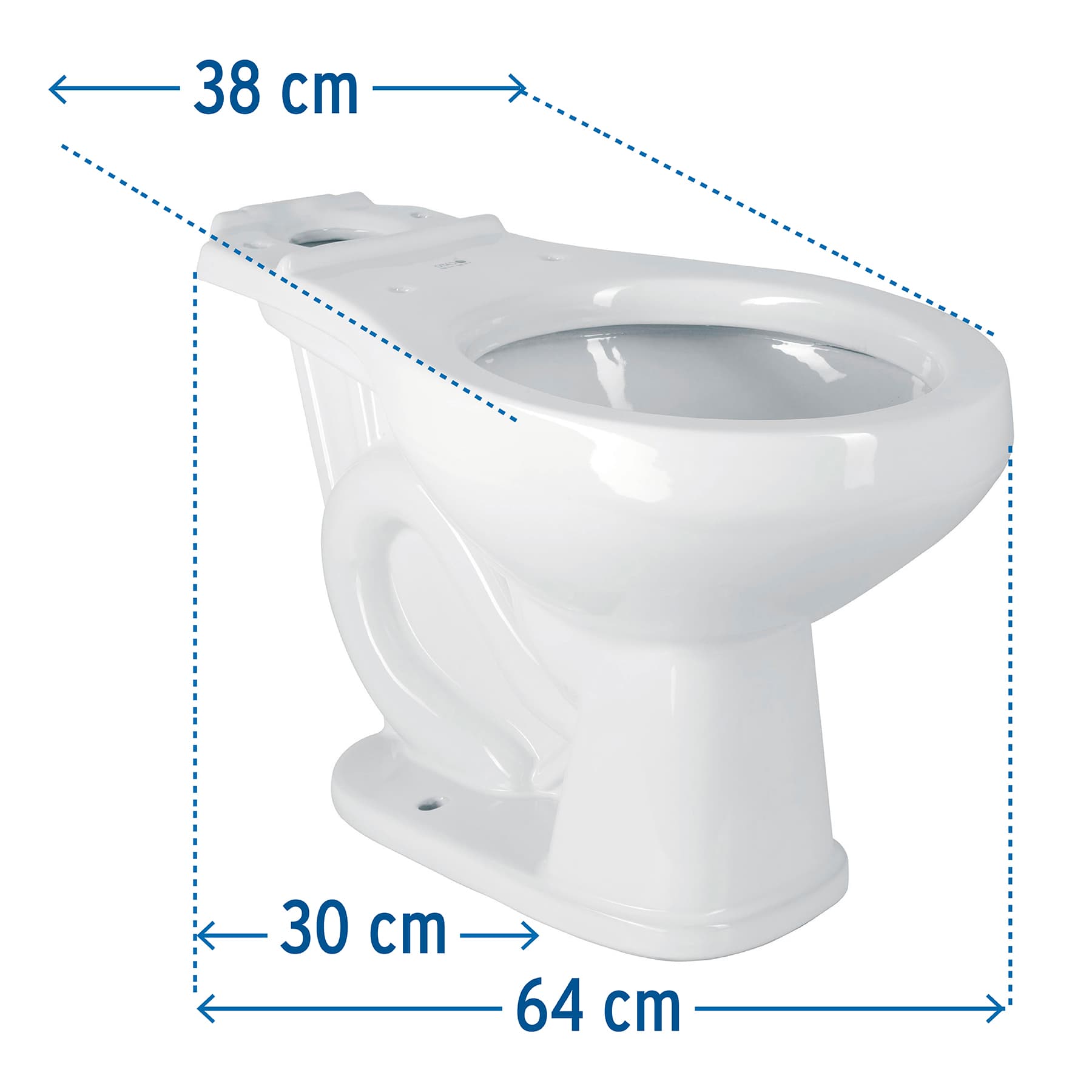 Taza redonda de porcelana, blanco, Foset