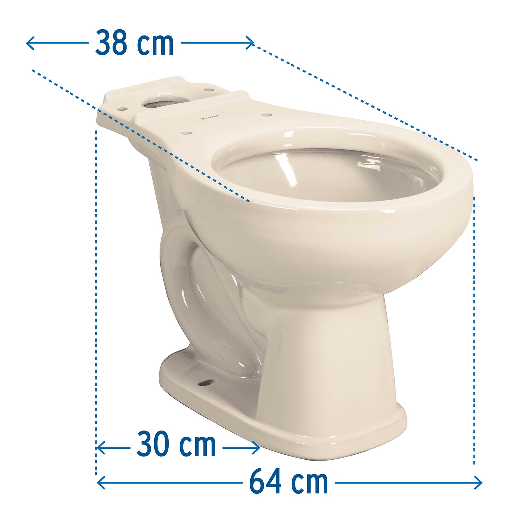 Taza redonda de porcelana, marfil, Foset