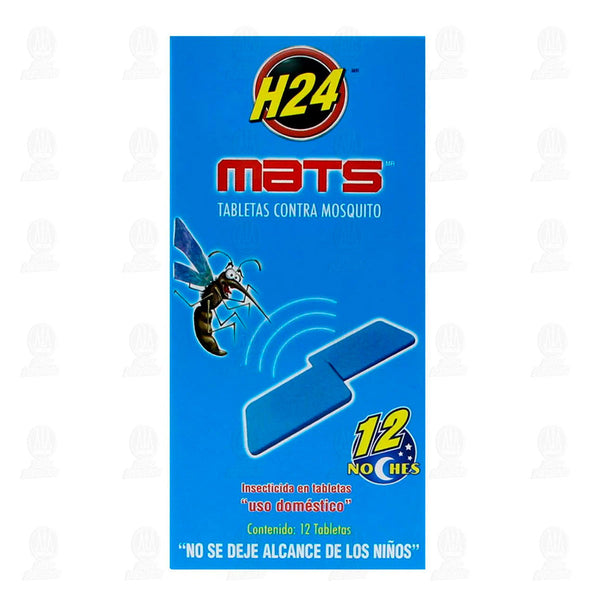 Tabletas contra mosquitos MATS H24, 12 piezas
