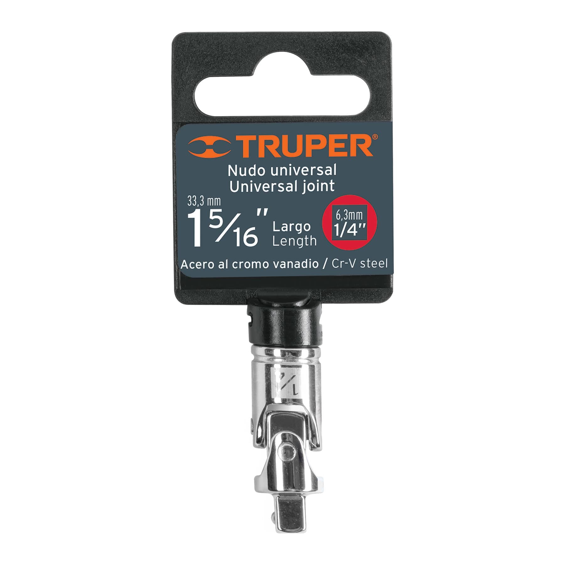 Nudo universal para dados con cuadro de 1/4", Truper