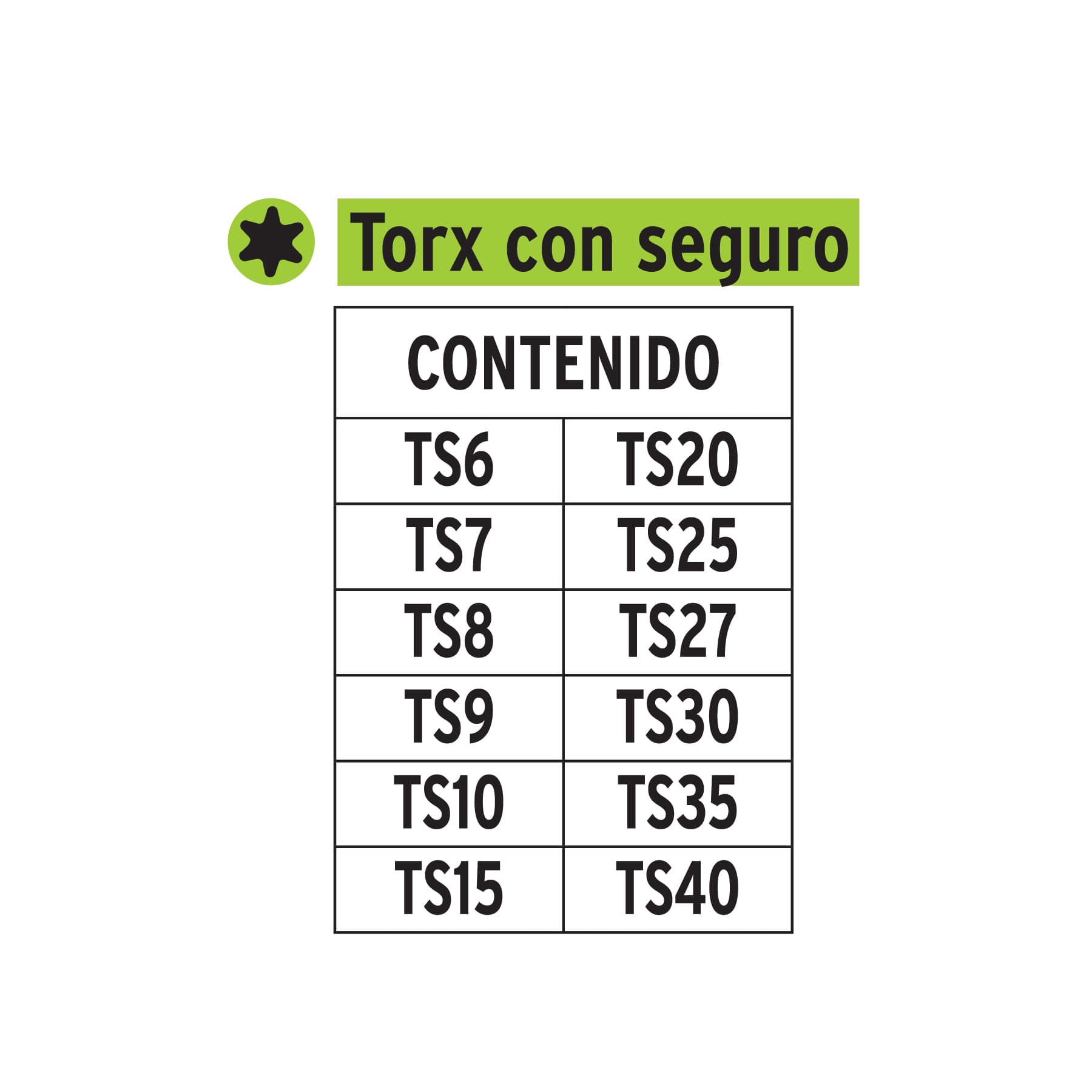 Juego de 12 puntas torx combinadas con seguro largo 2", Expert