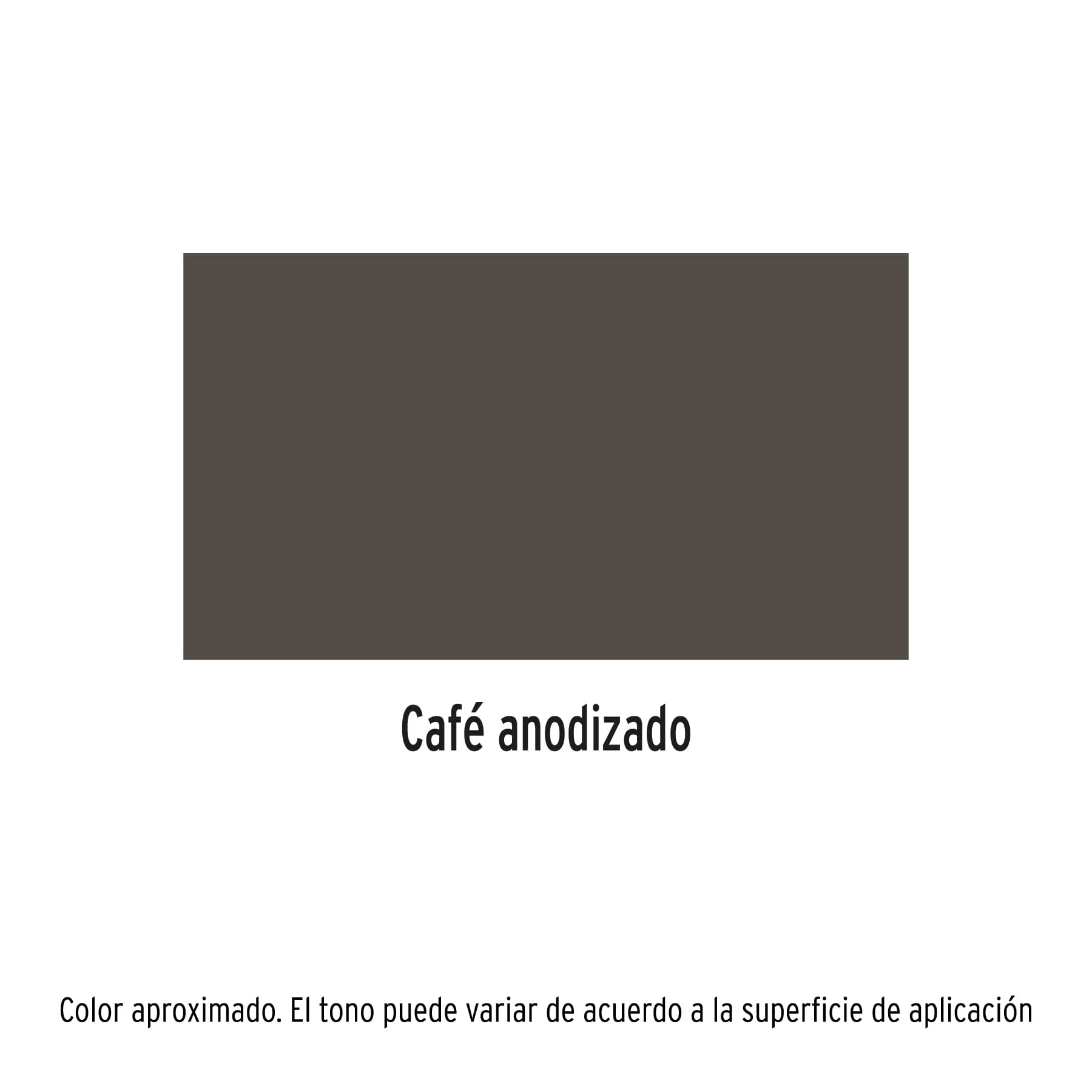 Pintura en aerosol, café anodizado,bote esbelto, 400 ml