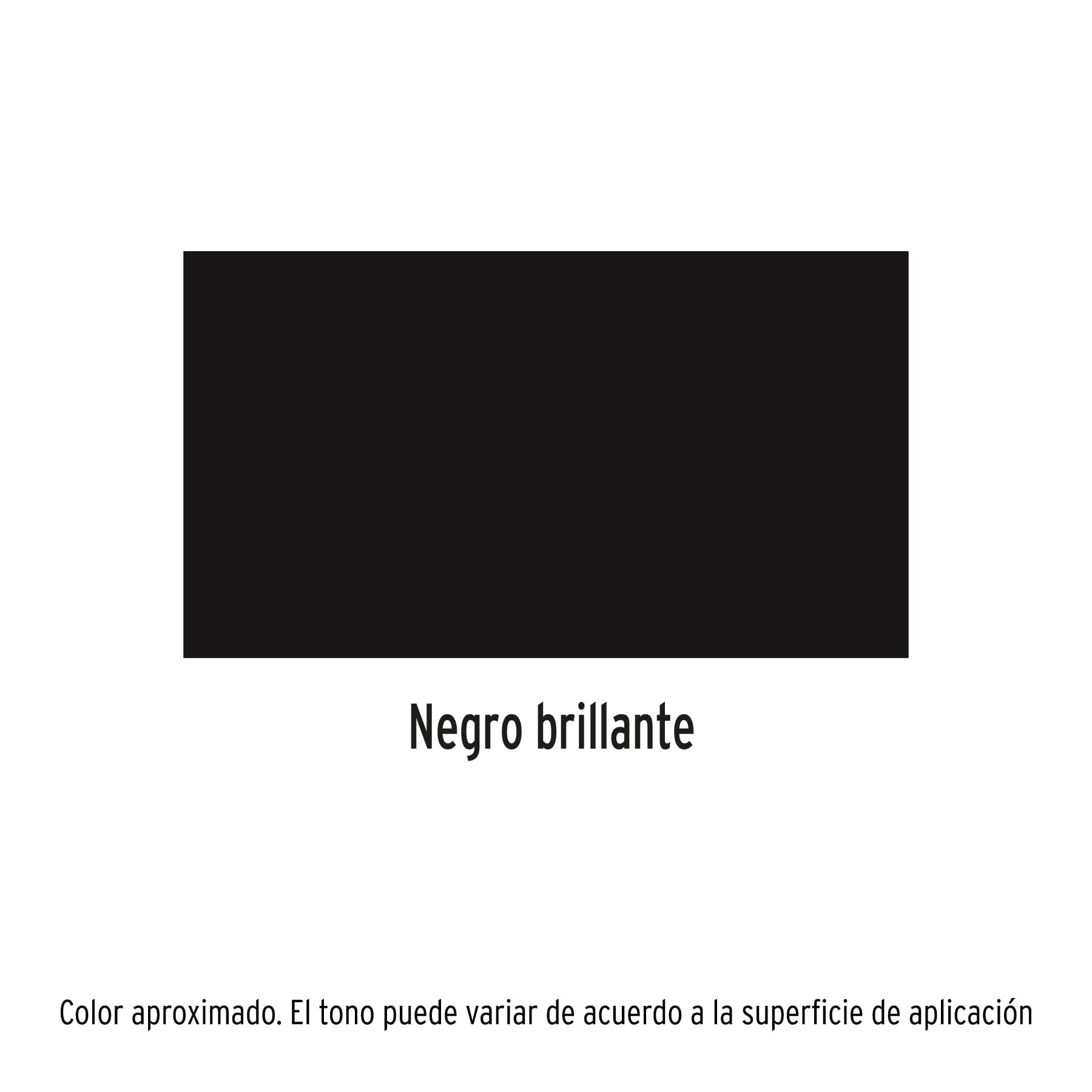 Pintura en aerosol, negro brillante, bote esbelto, 400 ml